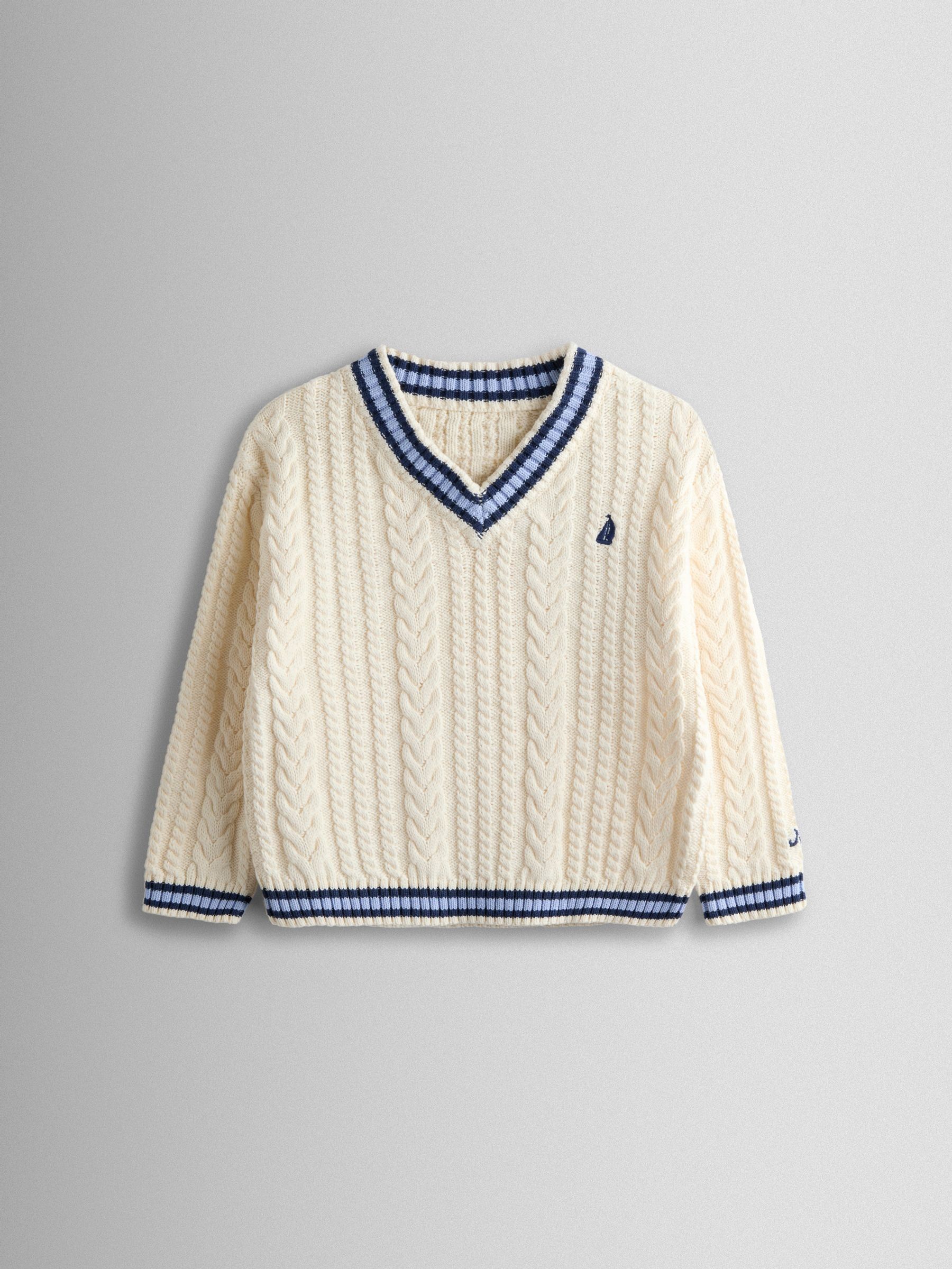 Cream Cricket Jumper - Image 2 of 5