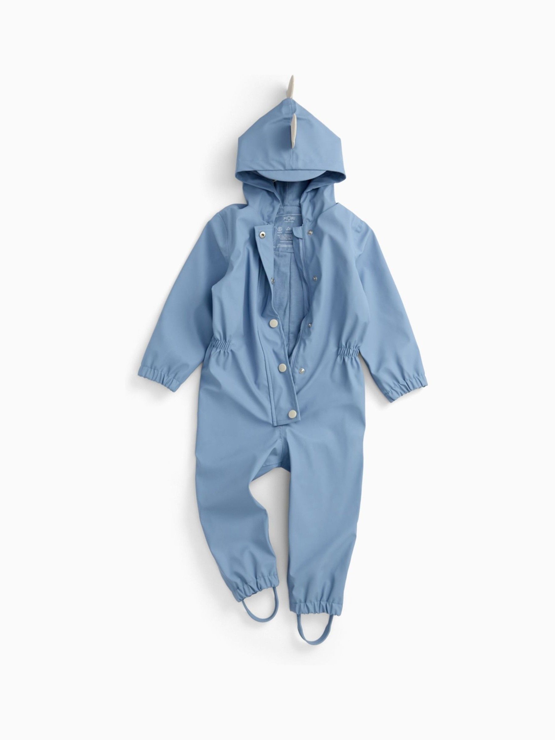 MORI Blue Dinosaur Lined Waterproof Puddlesuit - Image 7 of 7