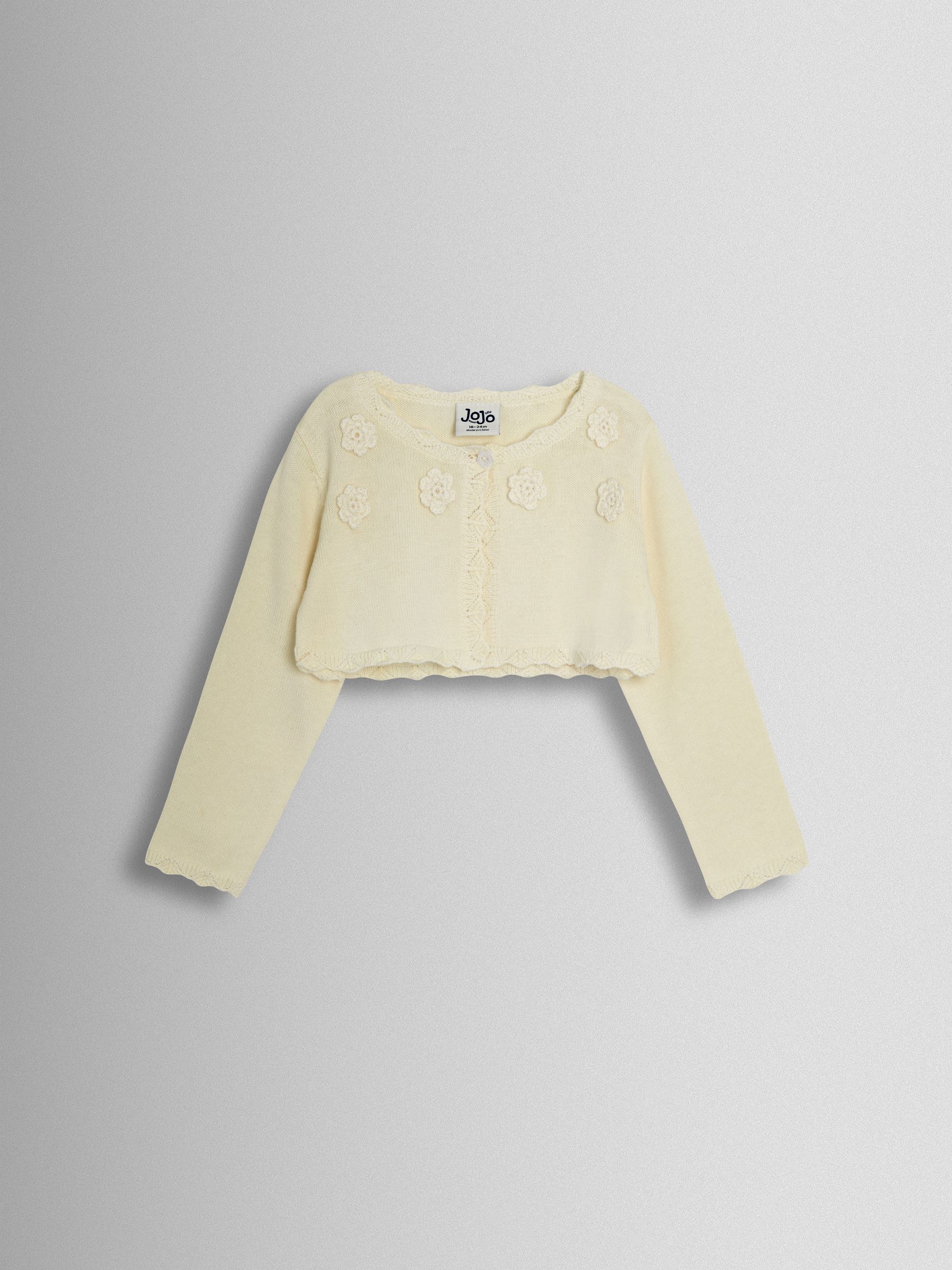 Cream Crochet Flower Bolero Cardigan - Image 1 of 3