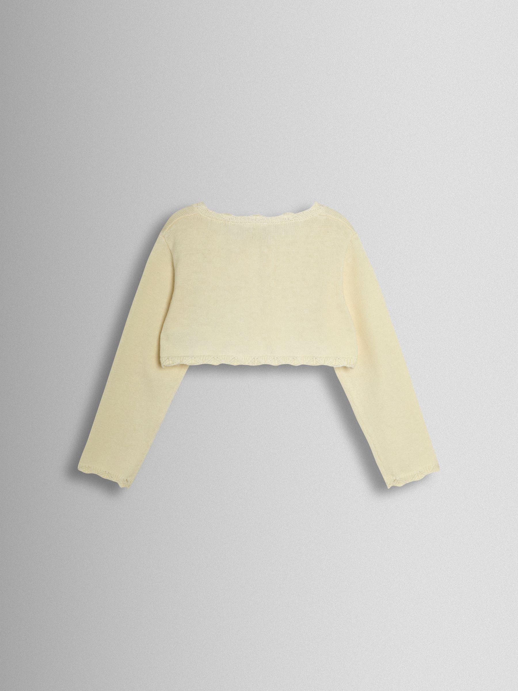 Cream Crochet Flower Bolero Cardigan - Image 2 of 3