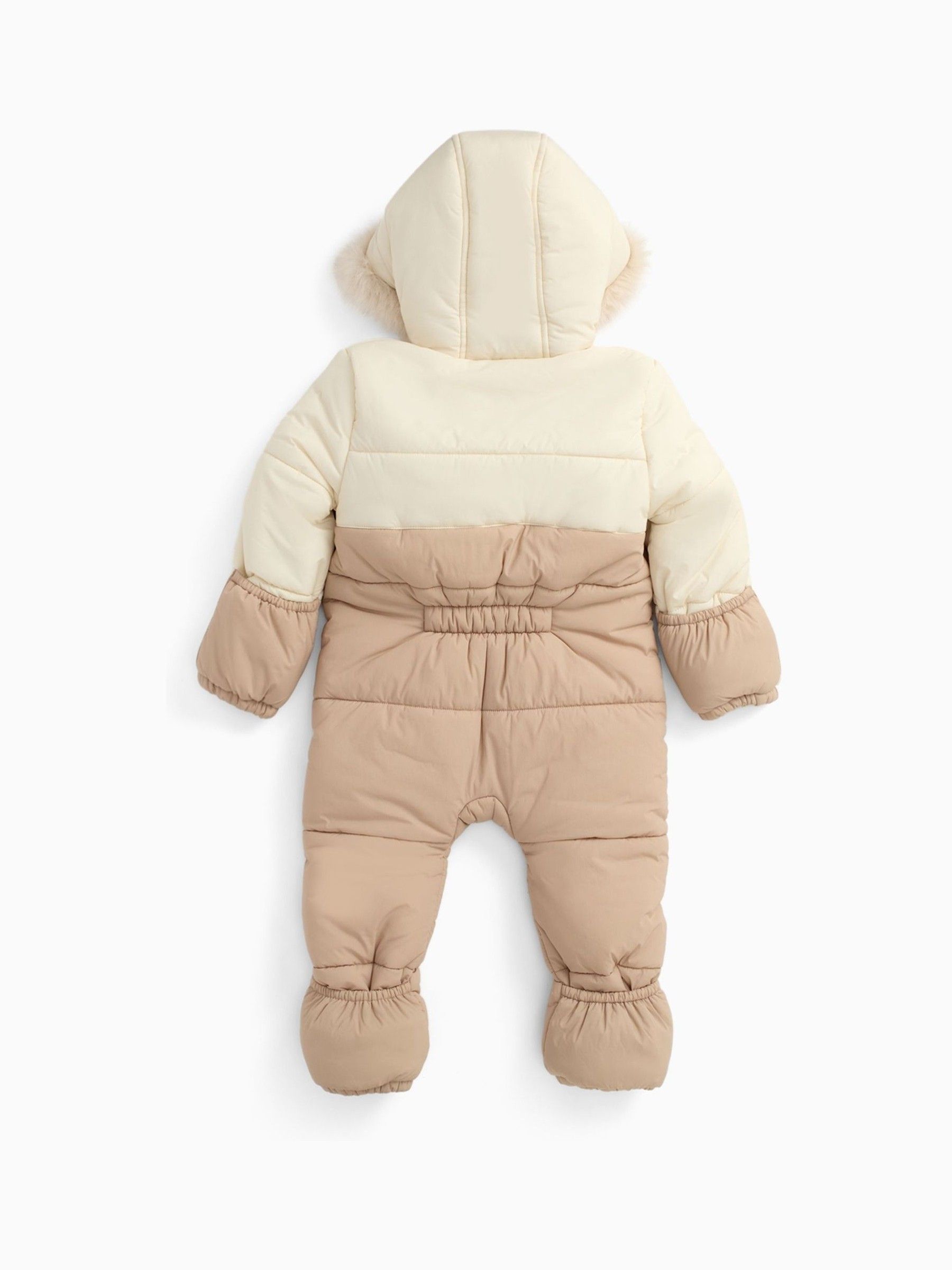 MORI Cream Cosy Zip-Up Lined Snowsuit - Image 2 of 5