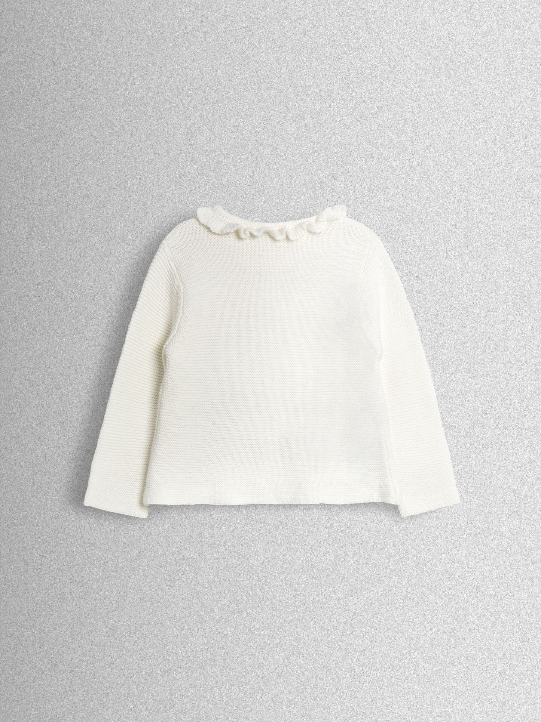 Cream Duck Floral Appliqué Cardigan - Image 2 of 3