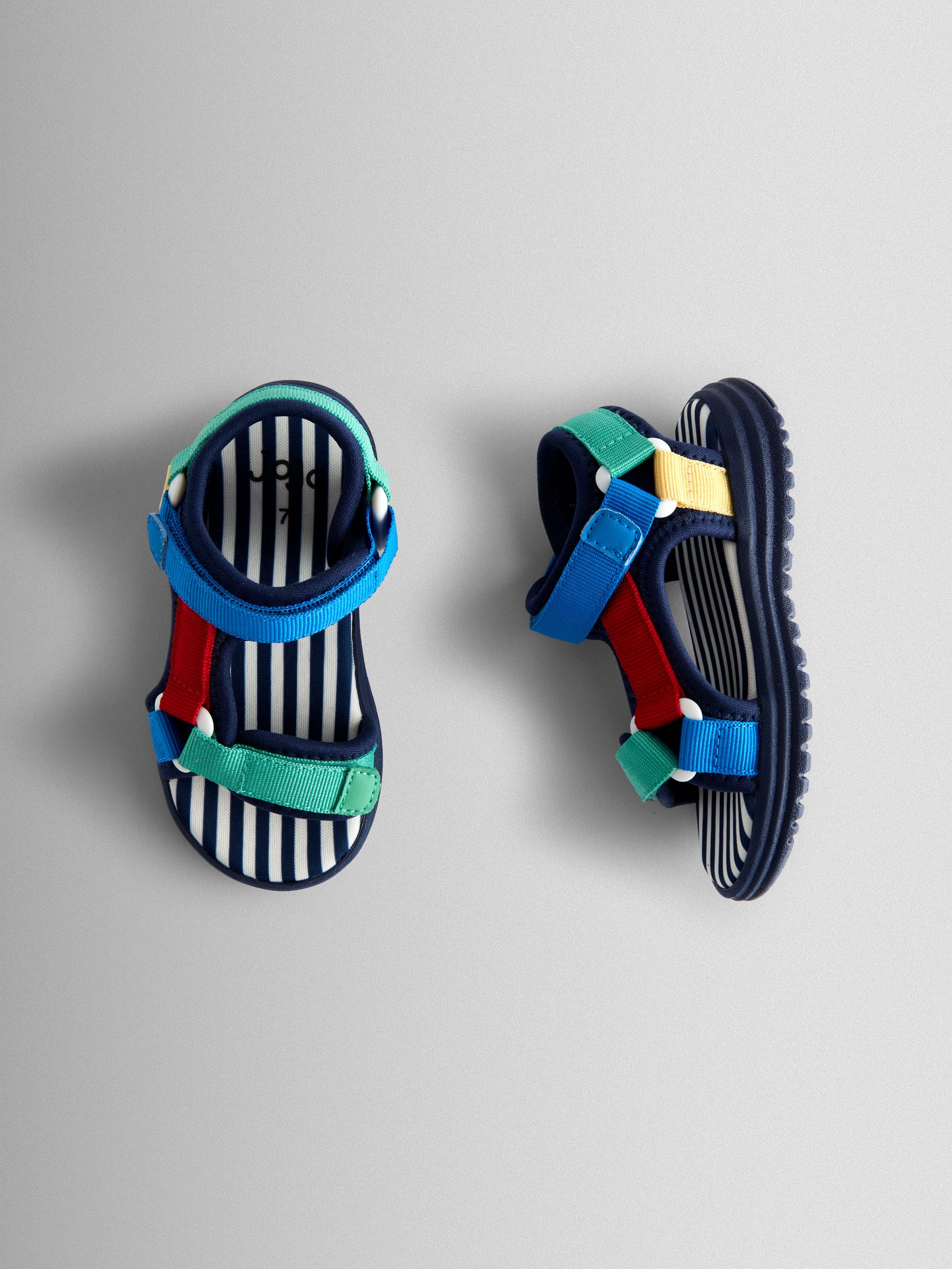 Primary Colourblock Adjustable Strap Sandals - Image 3 of 4