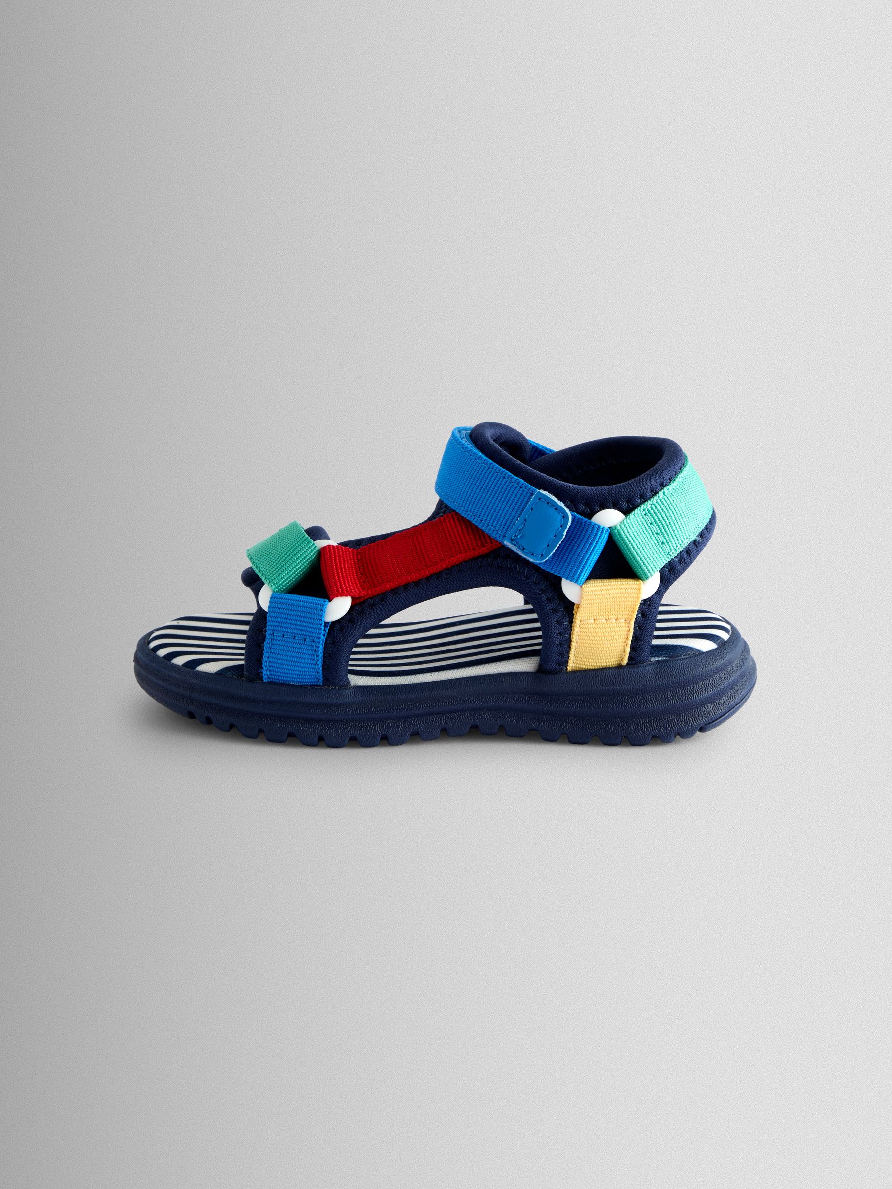 Primary Colourblock Adjustable Strap Sandals - Image 4 of 4