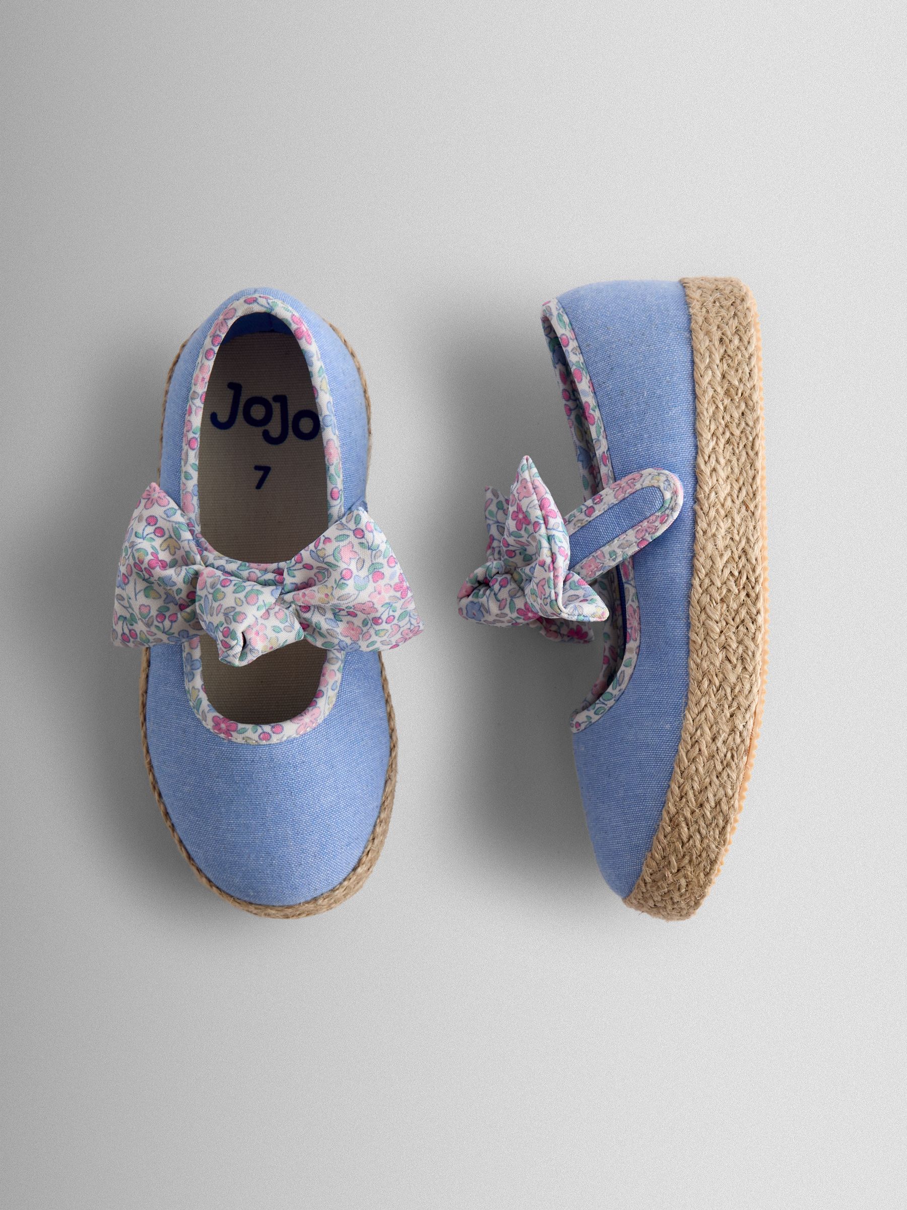 Blue Bow Strap Ballet Pumps - Image 3 of 4