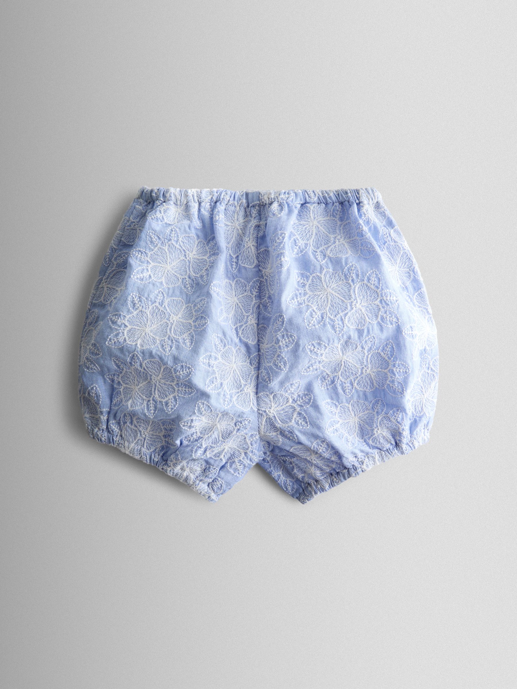 Blue Broderie Dress, Bloomers & Headband Set - Image 4 of 7