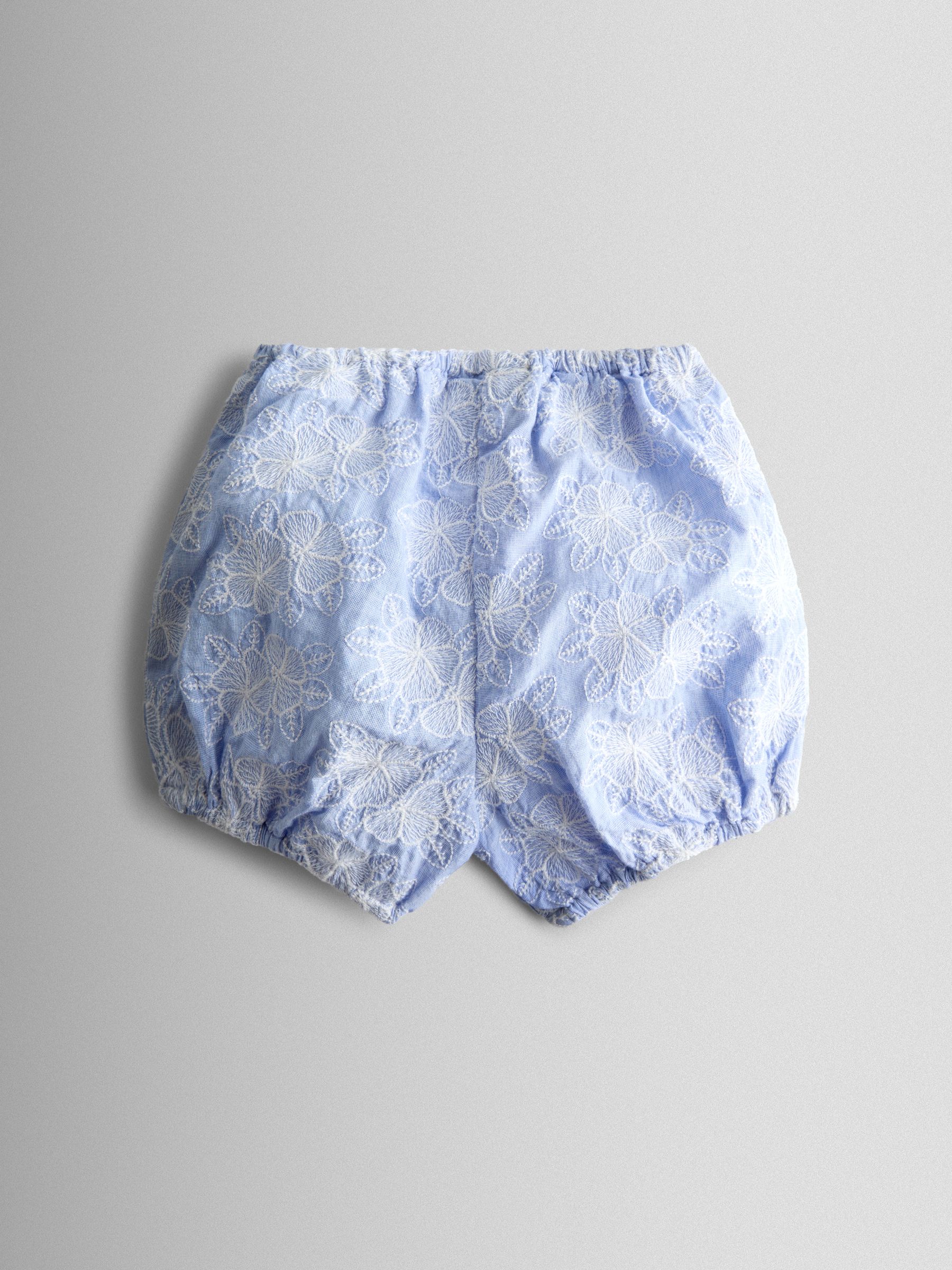 Blue Broderie Dress, Bloomers & Headband Set - Image 5 of 7