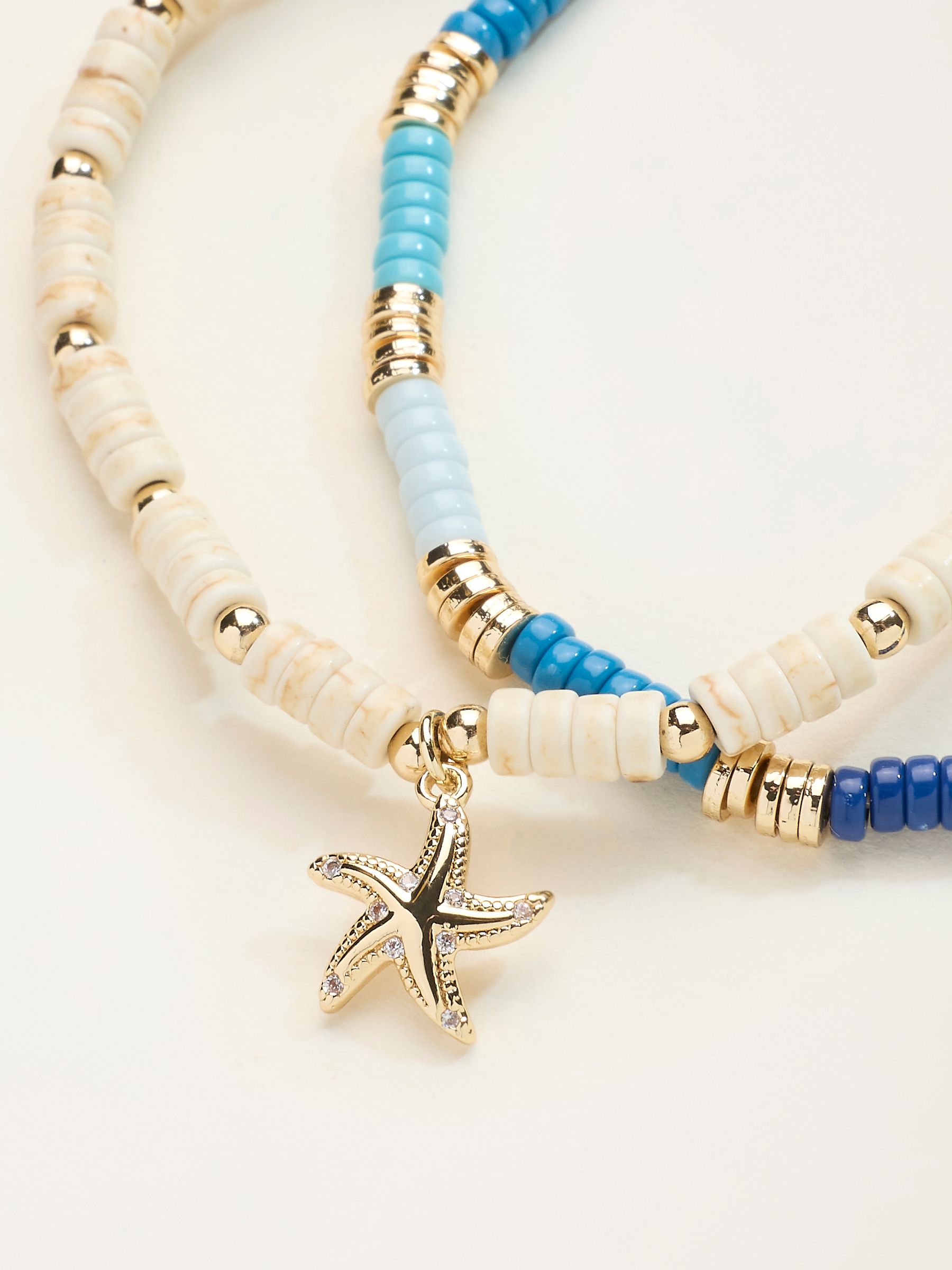 Blue Two Pack of Starfish Bracelets - Image 2 of 2