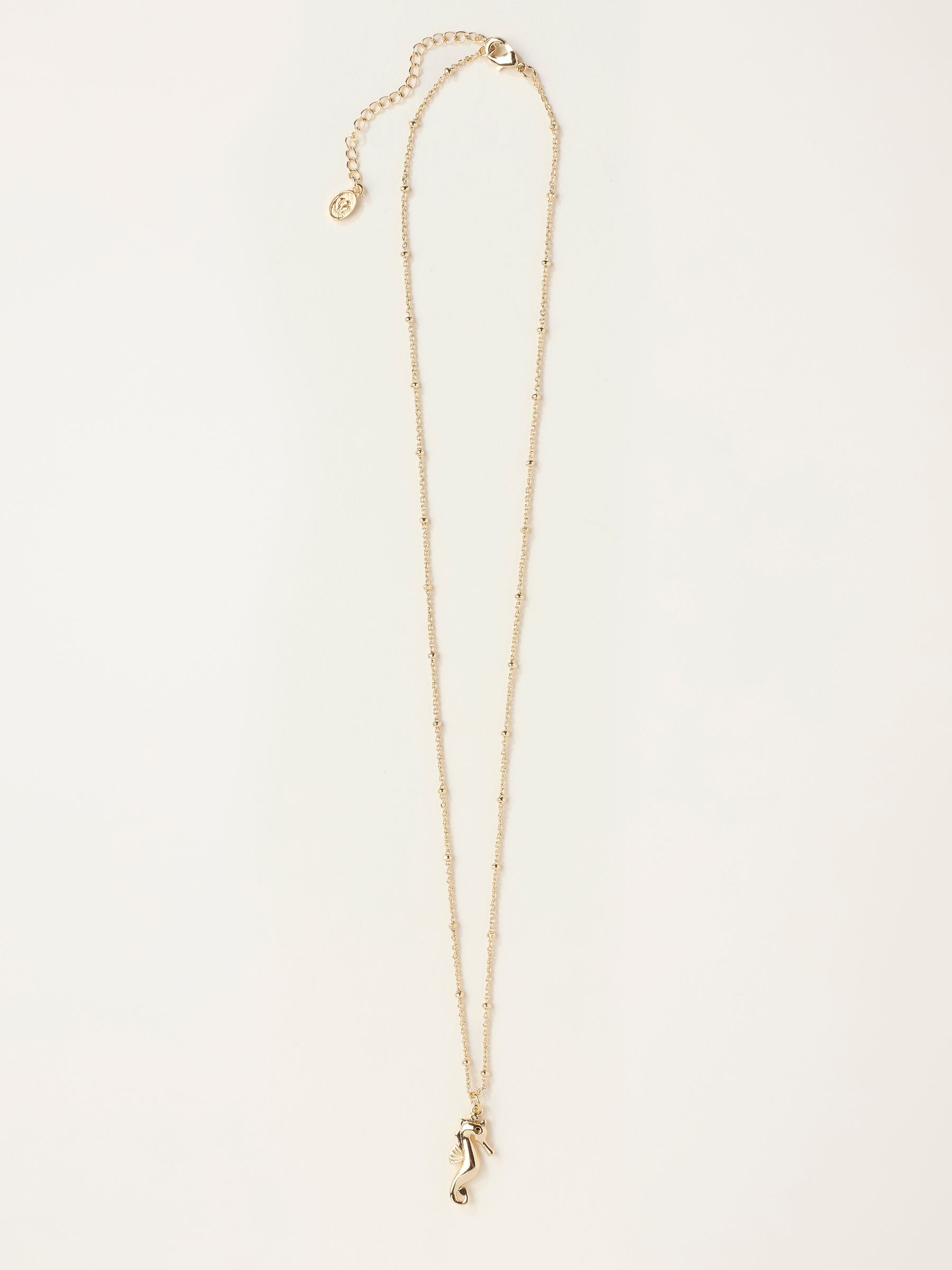Gold Tone Seahorse Necklace - Image 1 of 2