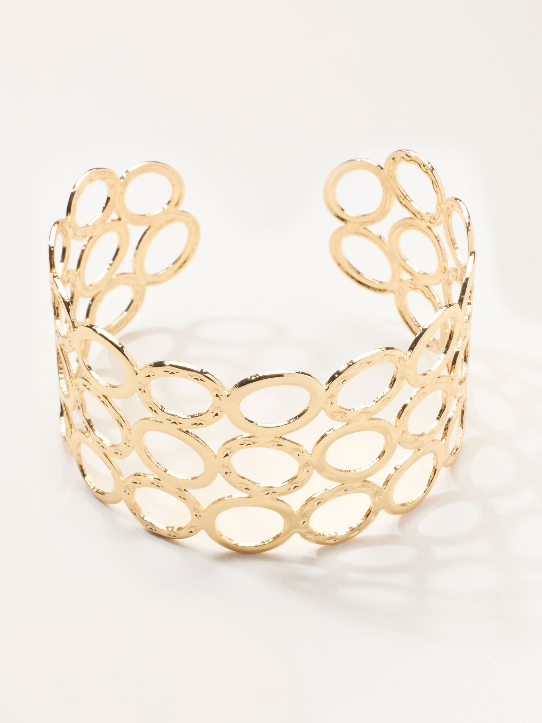Gold Tone Cuff Bangle - Image 1 of 2