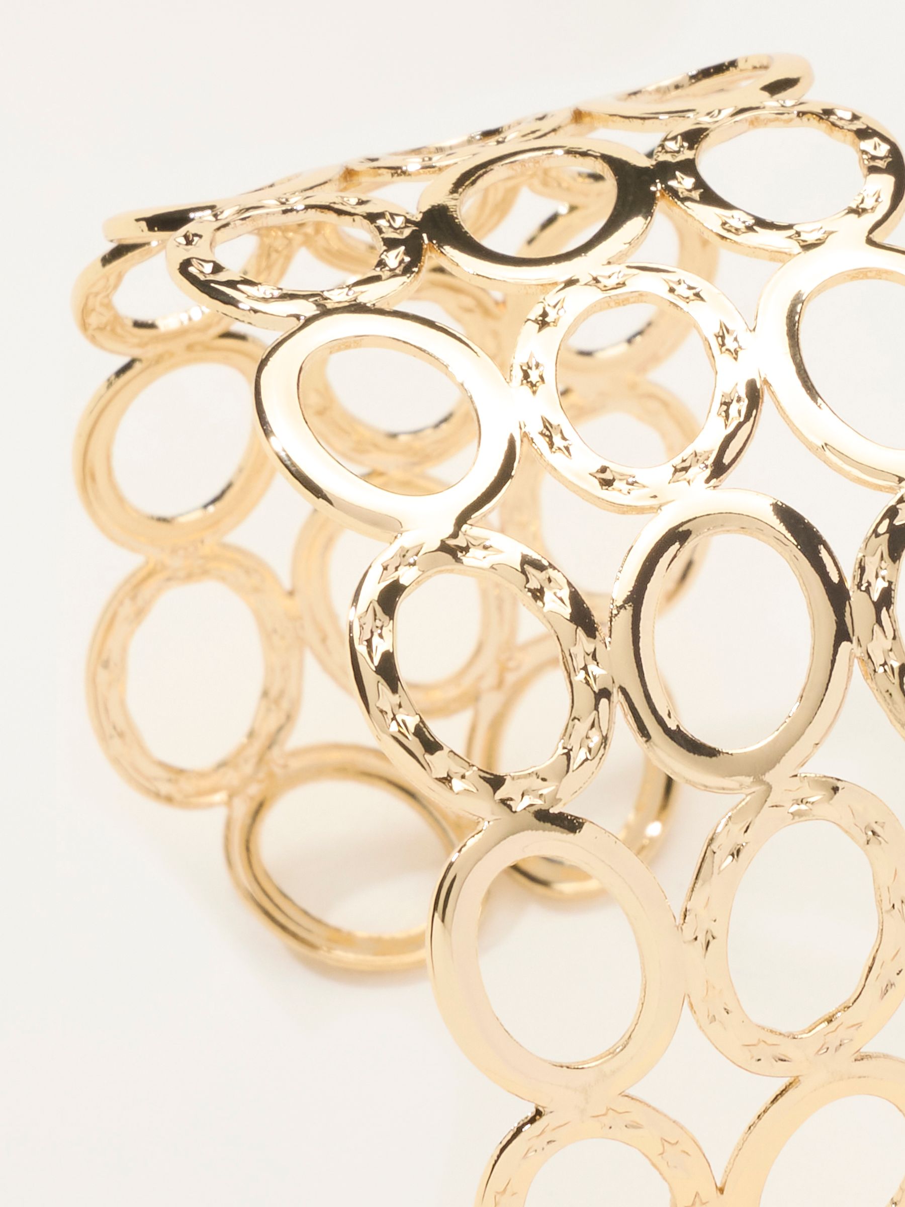 Gold Tone Cuff Bangle - Image 4 of 4