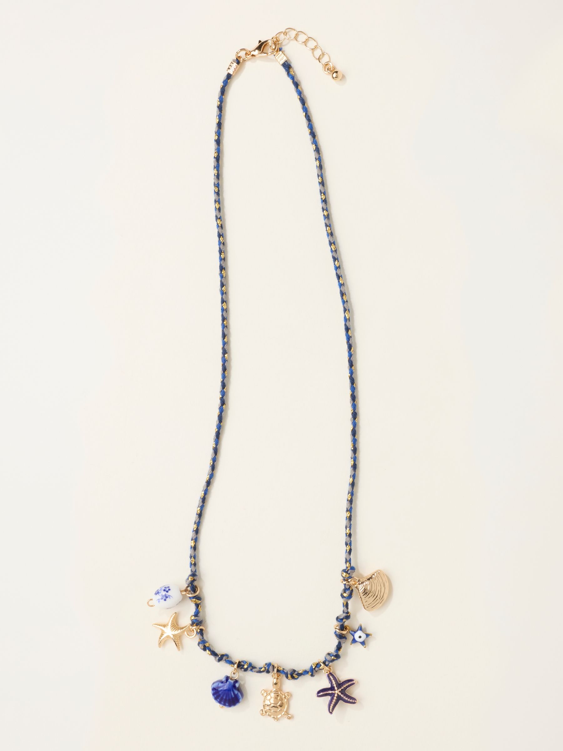 Blue Charm Cord Necklace - Image 1 of 2