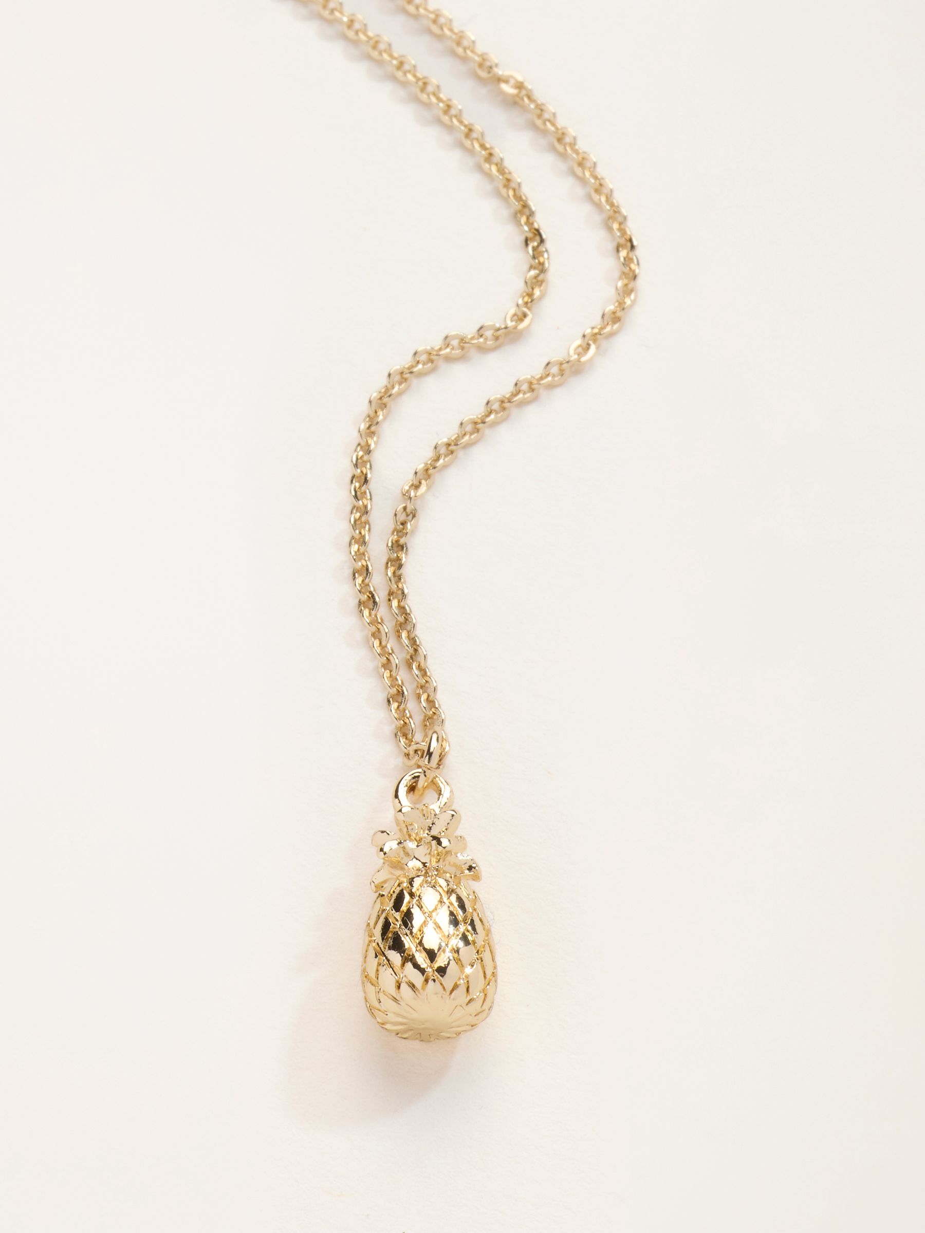 Gold Tone Pineapple Necklace - Image 2 of 2