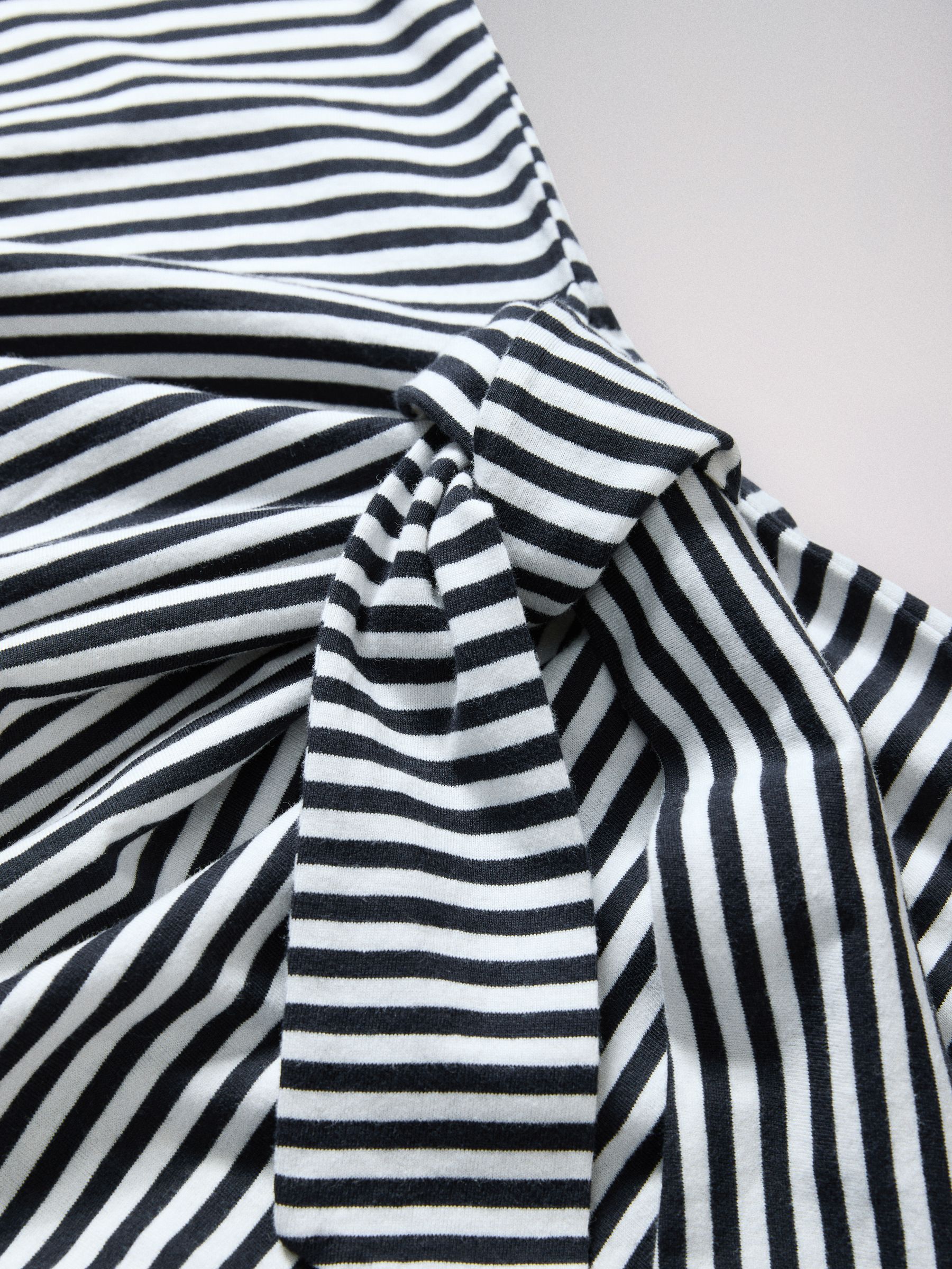 2 Pack Tie Front Knotted Maxi Dress Navy/Stripe - Image 3 of 3