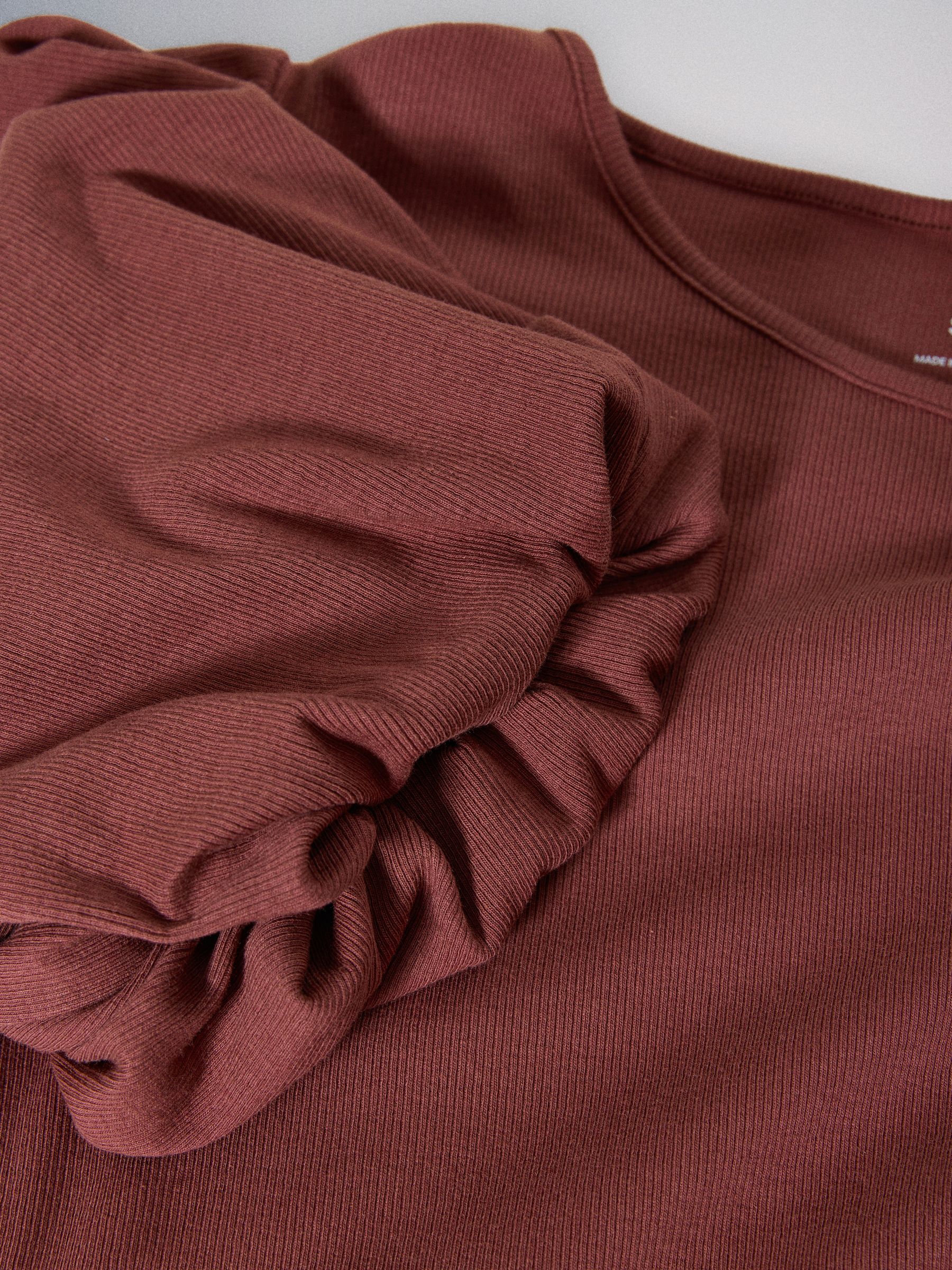 2 Pack Maxi Puff Sleeve Dress Black/Brick Red - Image 3 of 3