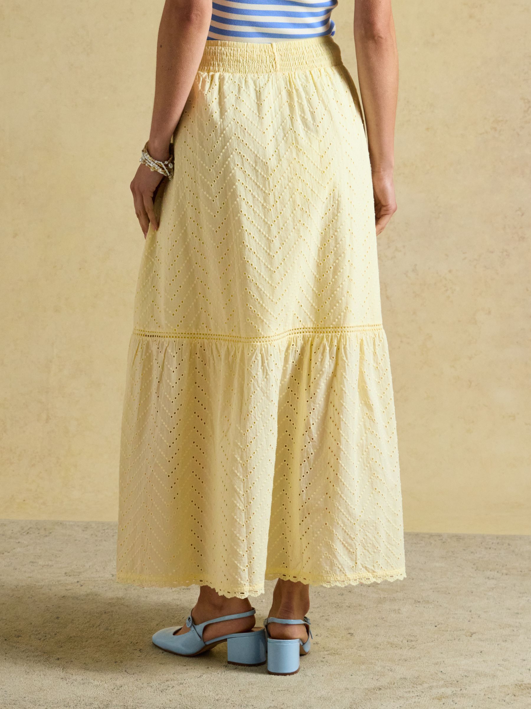 Yellow Broderie Maxi Skirt - Image 2 of 7