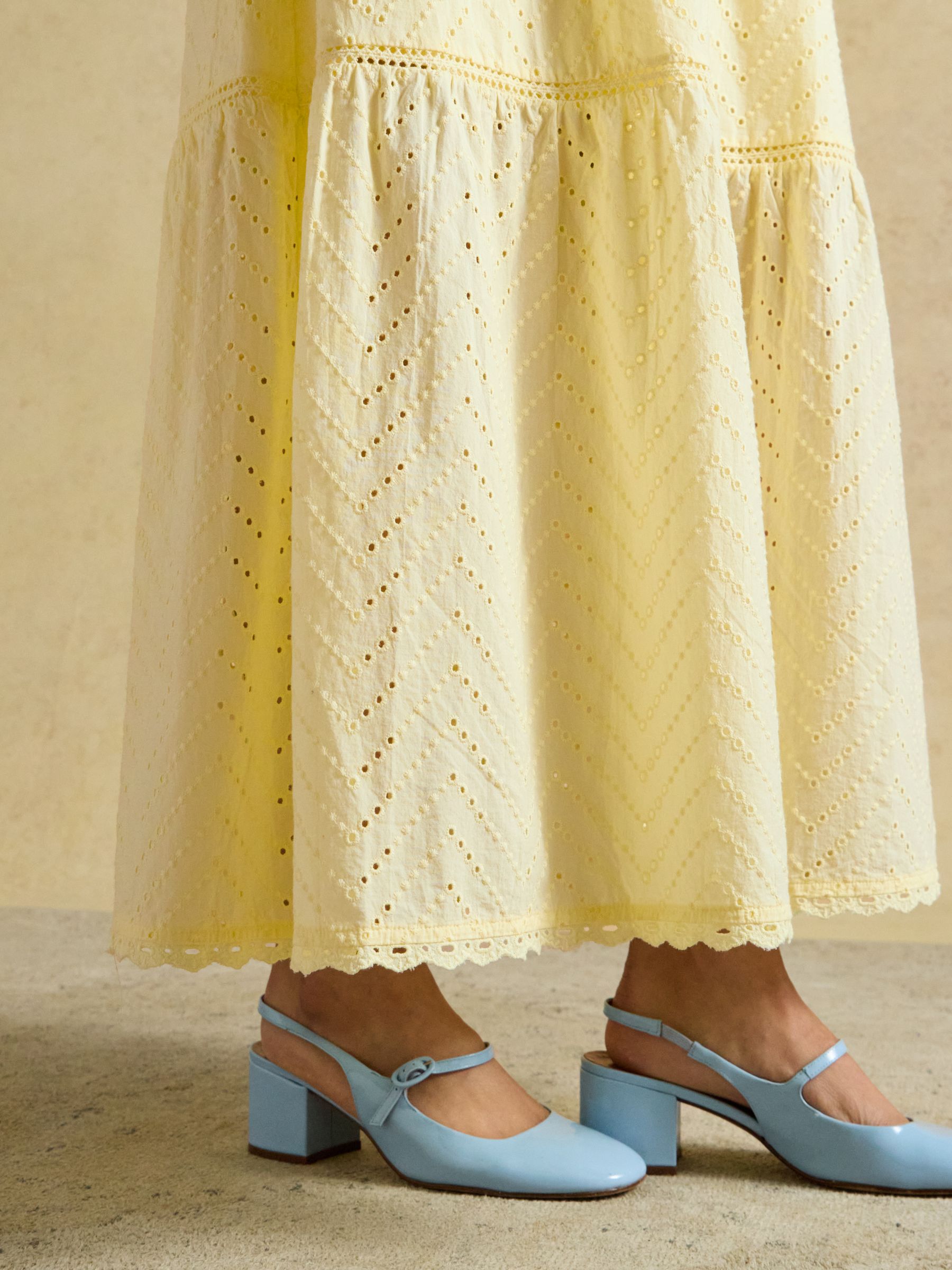 Yellow Broderie Maxi Skirt - Image 5 of 7