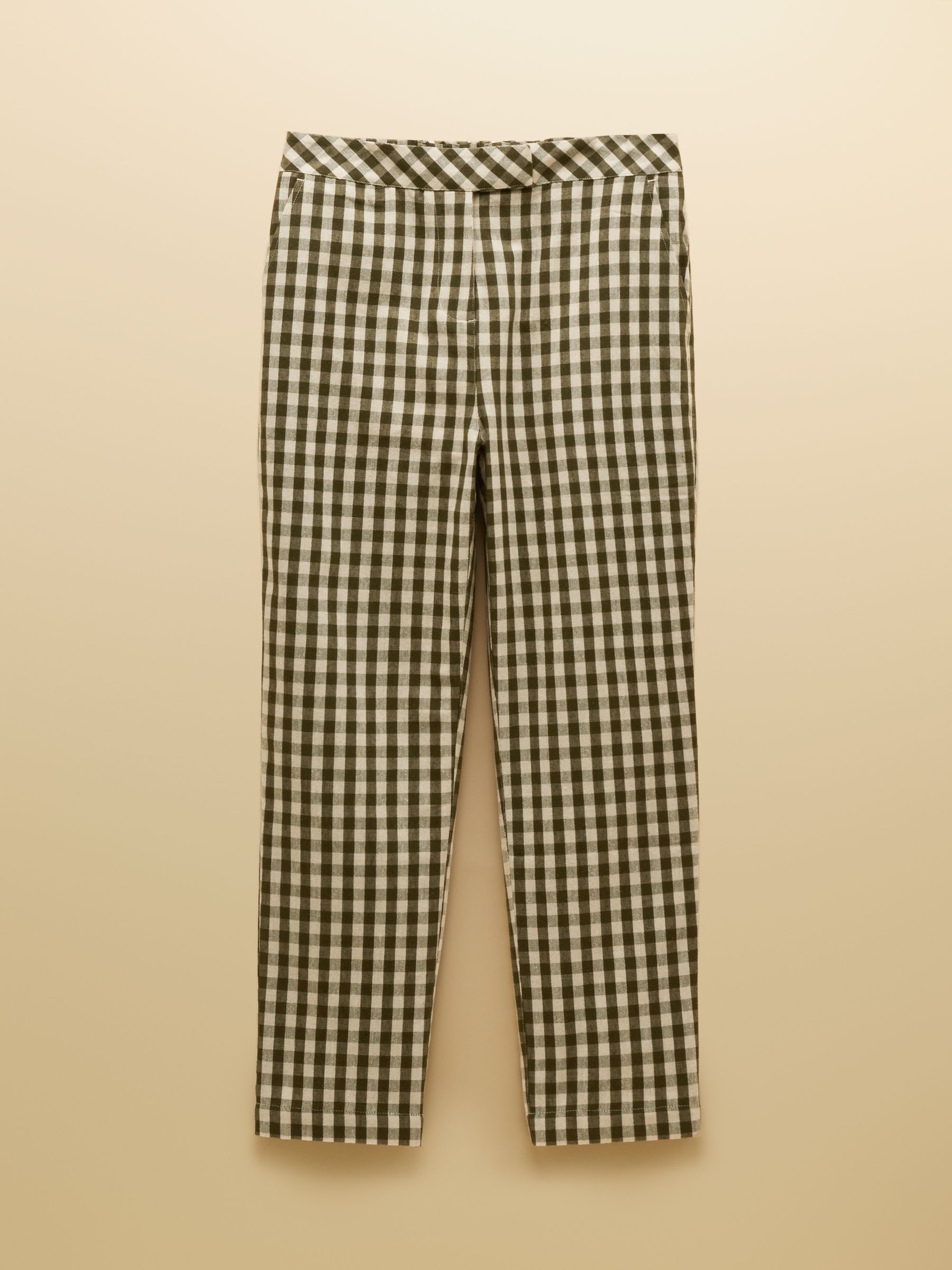 Ada Green Gingham Tailored Cropped Trousers - Image 11 of 11 Ada Green Gingham Tailored Cropped Trousers - Image 11 of 11