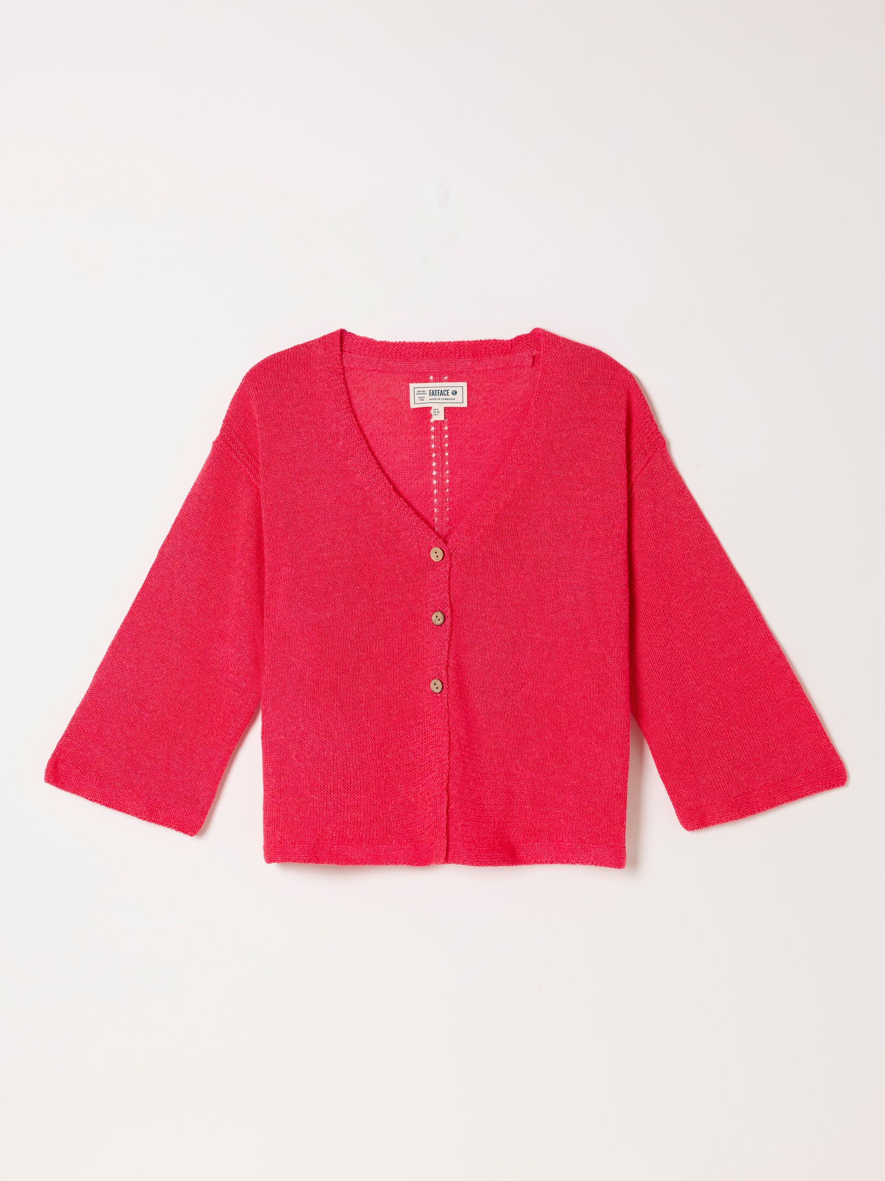 Bree Red Knitted Cardigan - Image 6 of 6