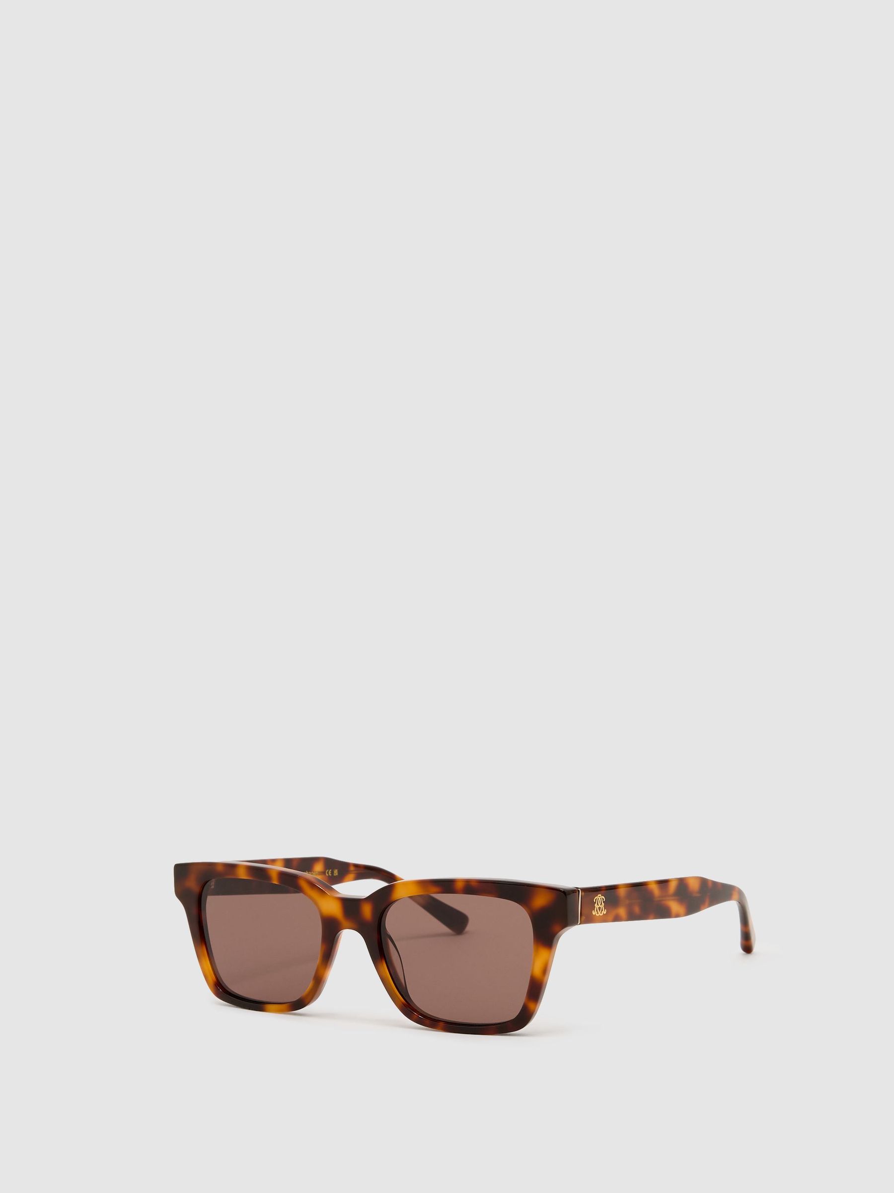 MessyWeekend Rectangle-Frame Sunglasses in Tortoise / Brown - Image 3 of 6