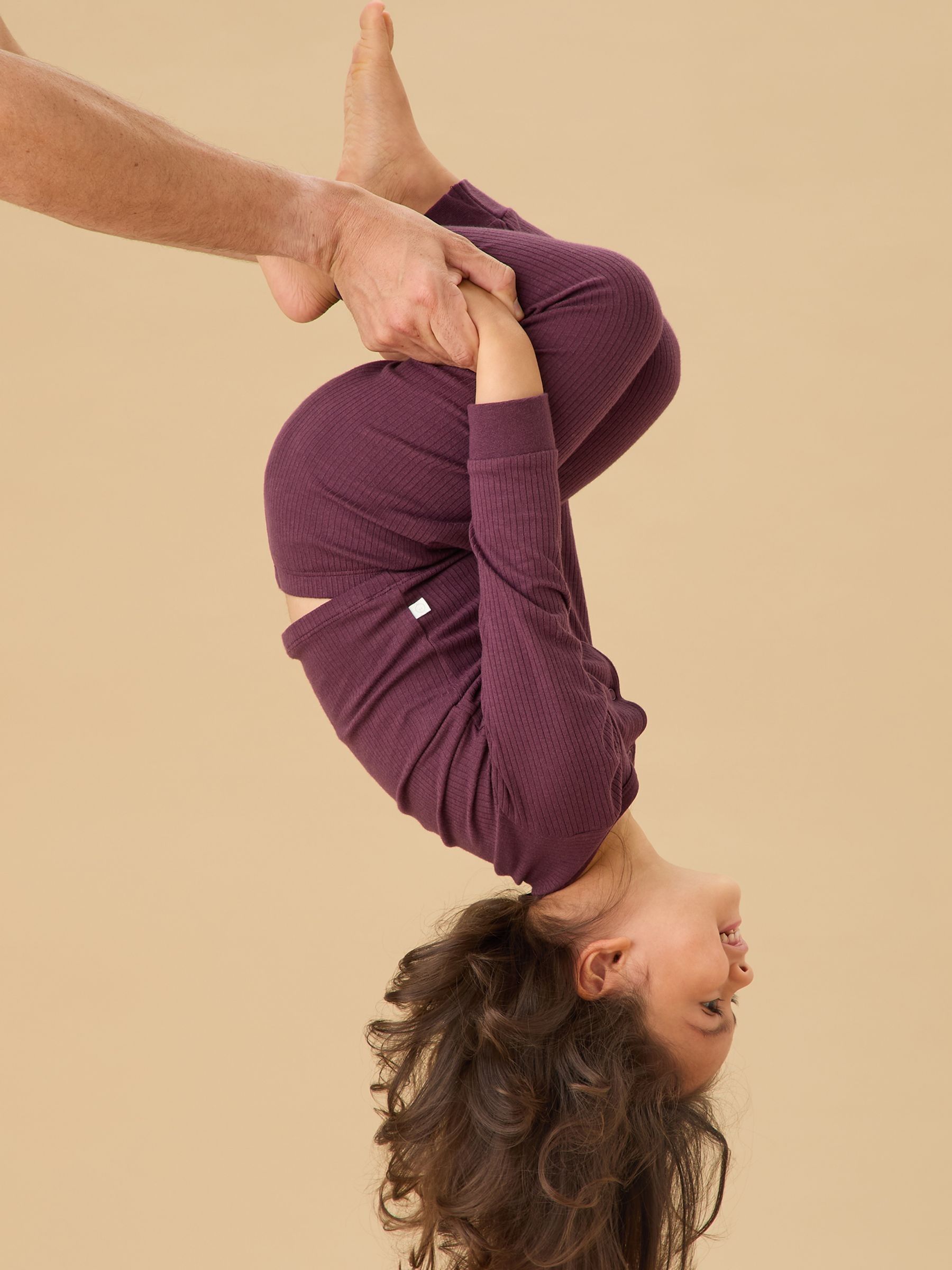 MORI Purple Ribbed Pyjamas Set - Image 2 of 6