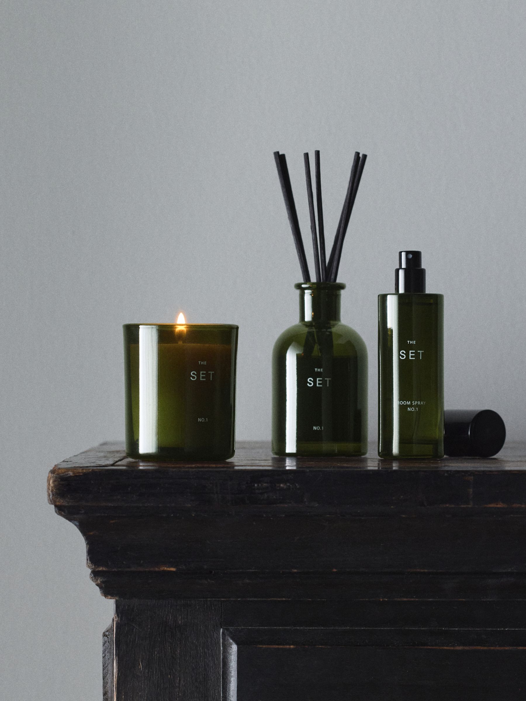 The Set Ginger and Lime Home Fragrance Candle, Diffuser and Room Spray Set - Image 2 of 7