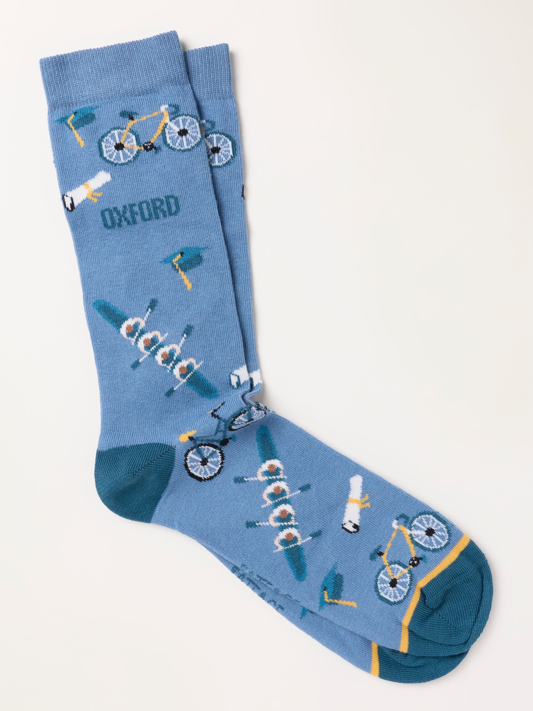 Oxford Socks in Blue - Image 1 of 2