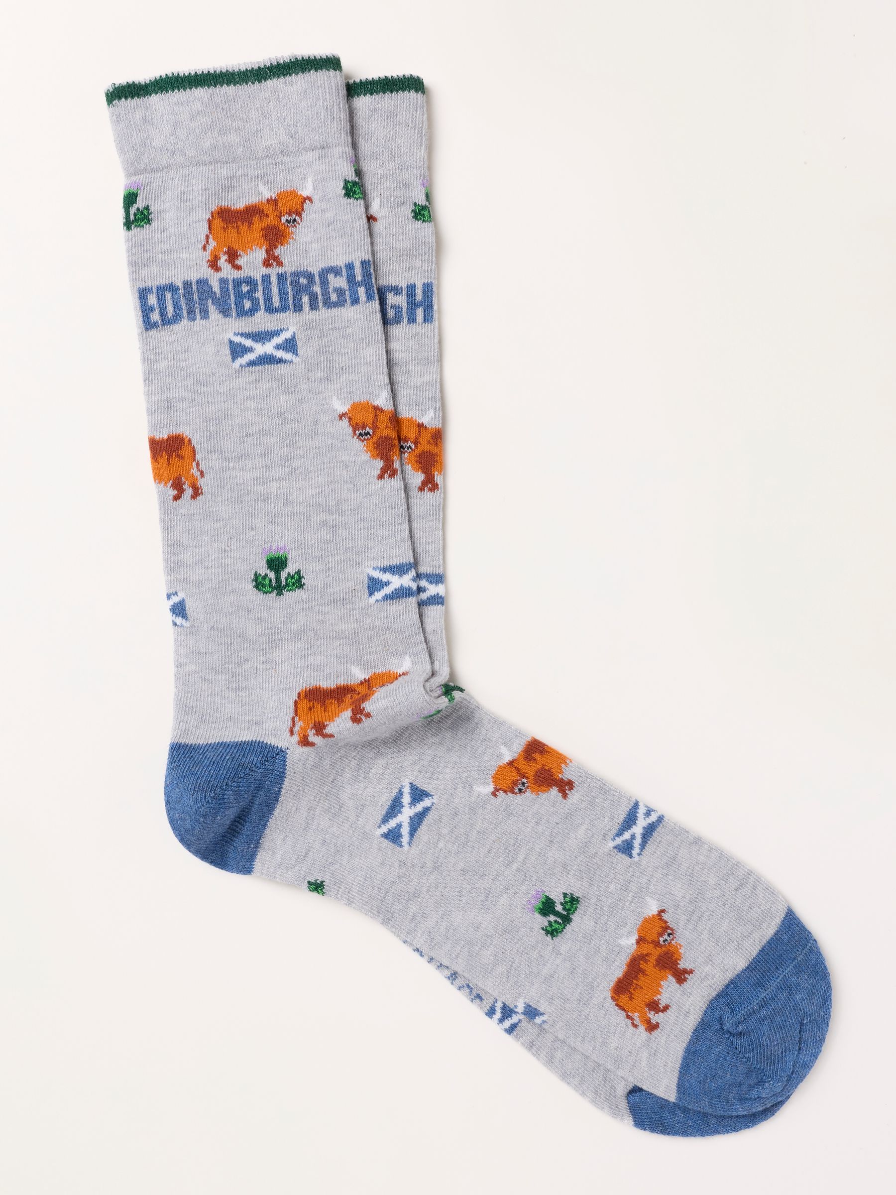 Edinburgh Socks in Grey - Image 1 of 2 Edinburgh Socks in Grey - Image 1 of 2