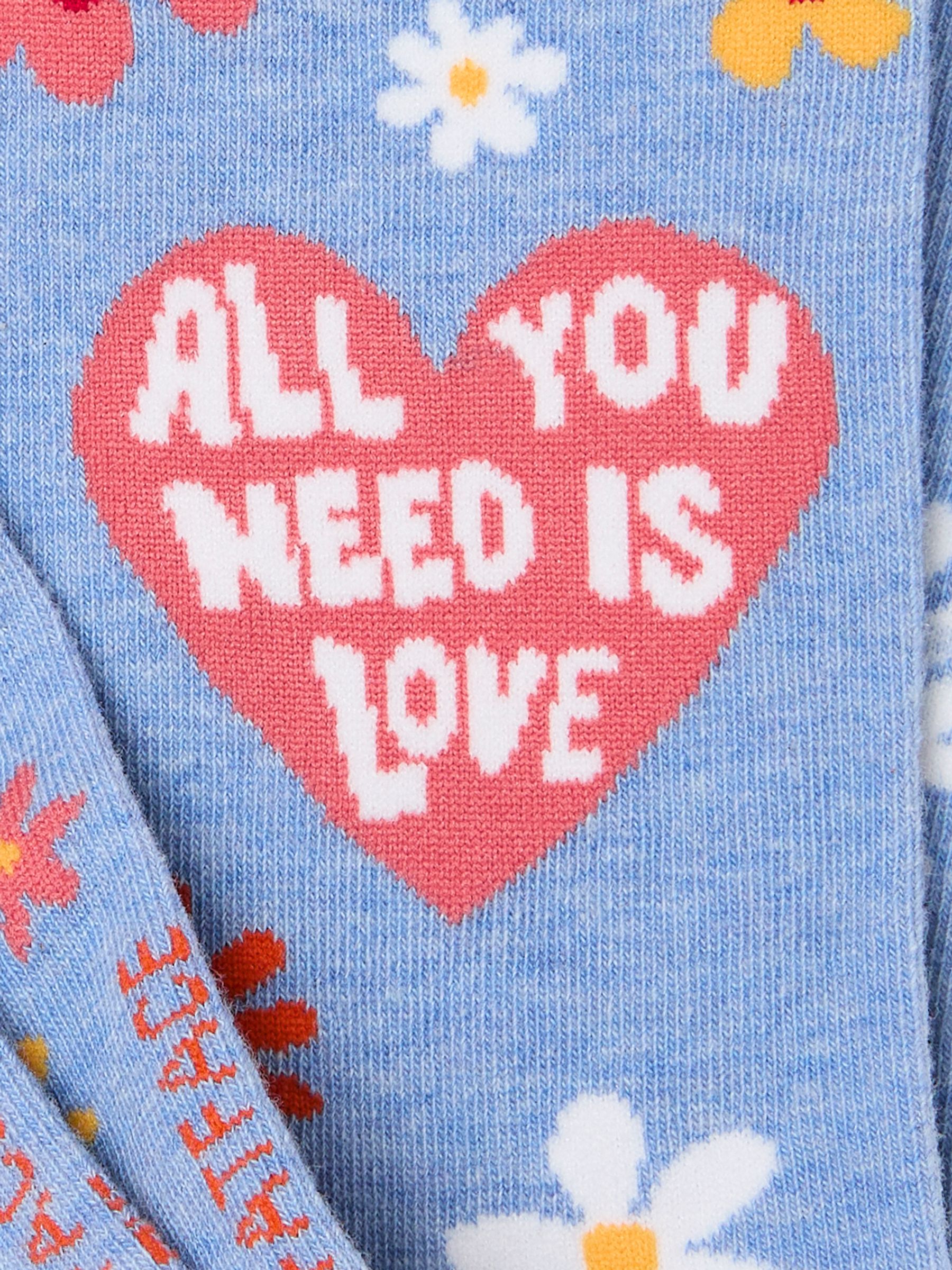 Pink The Beatles All You Need Is Love Socks - Image 2 of 2