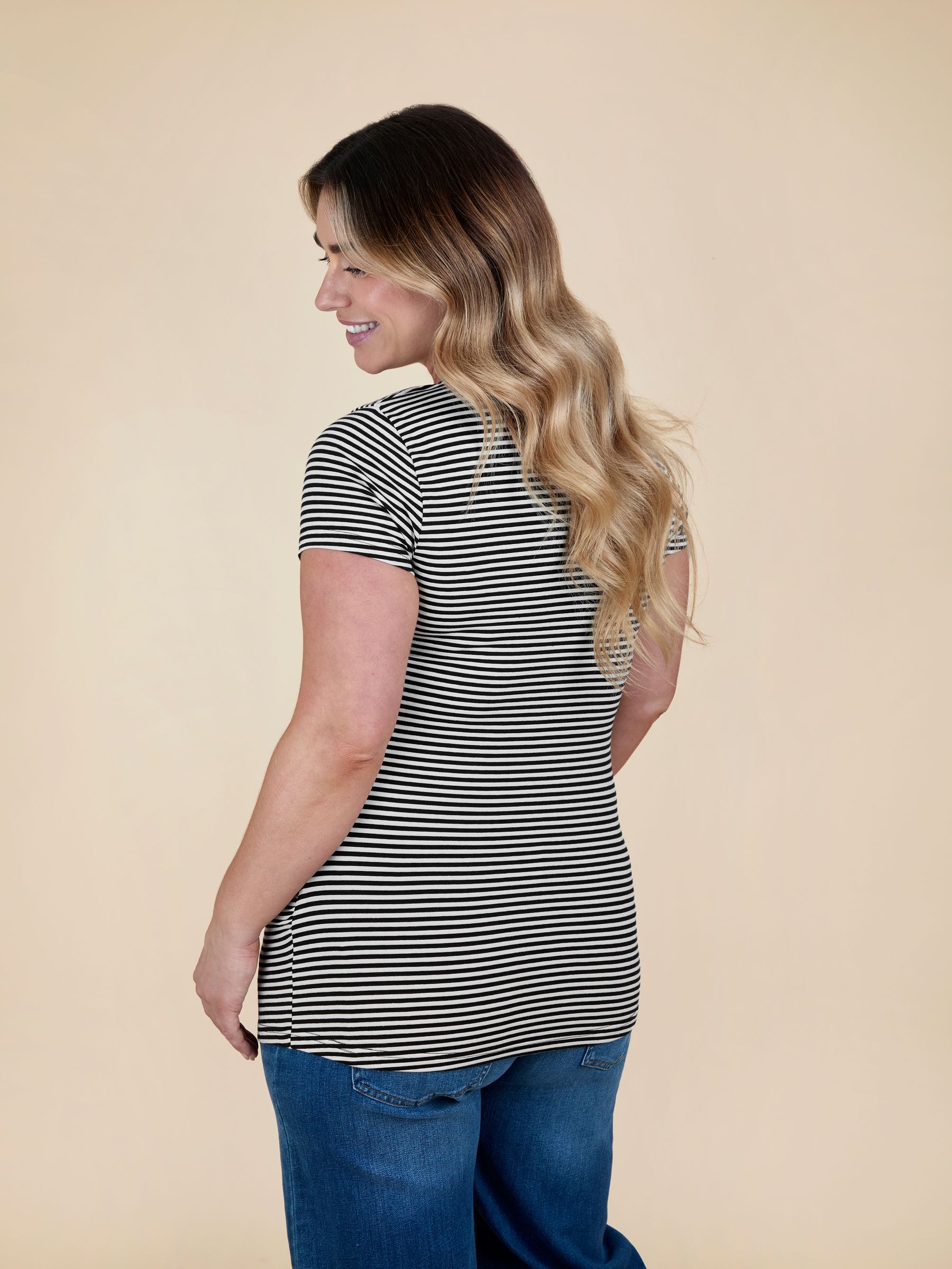 True Black 2-Pack Maternity And Nursing T-Shirts - Image 4 of 11