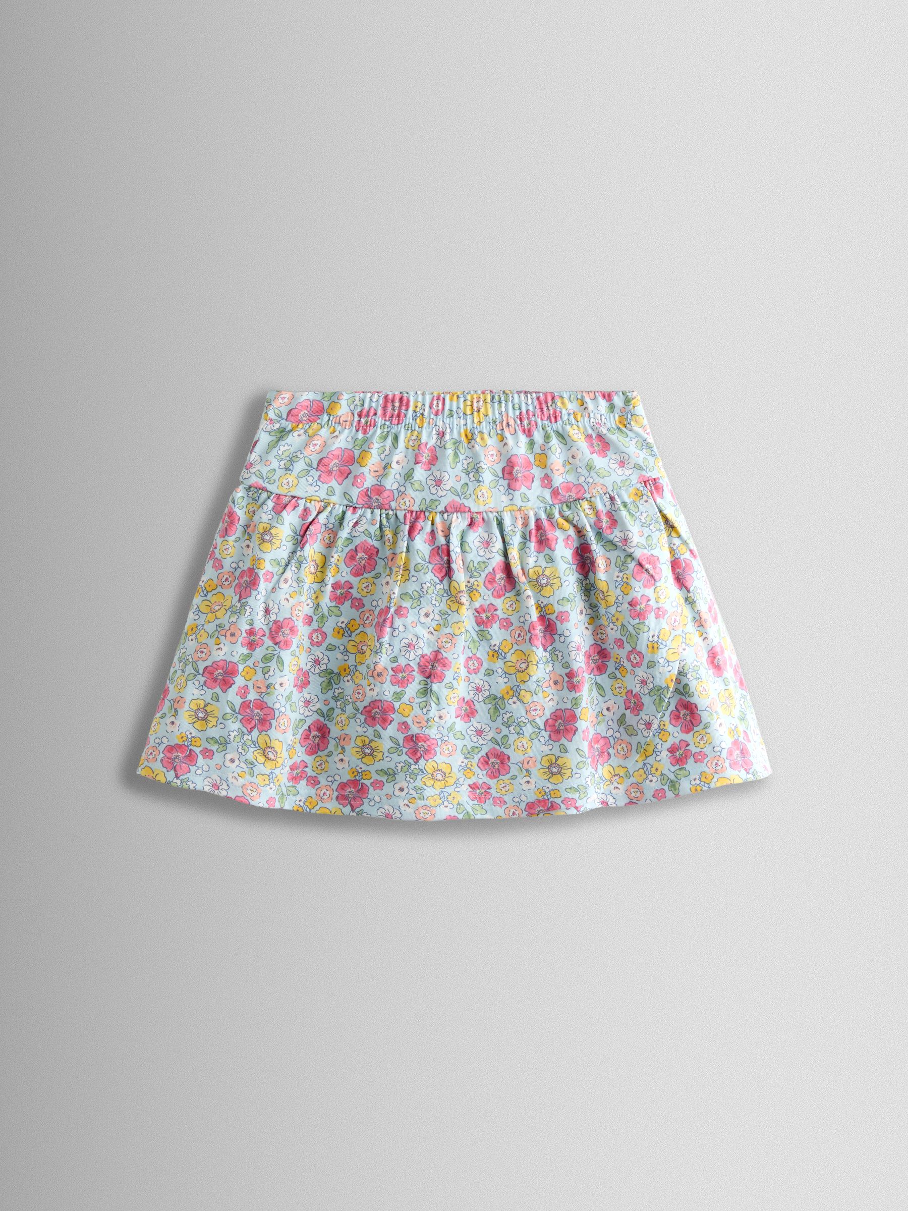 Blue Smocked Cap Sleeve Top & Skort Set - Image 5 of 6