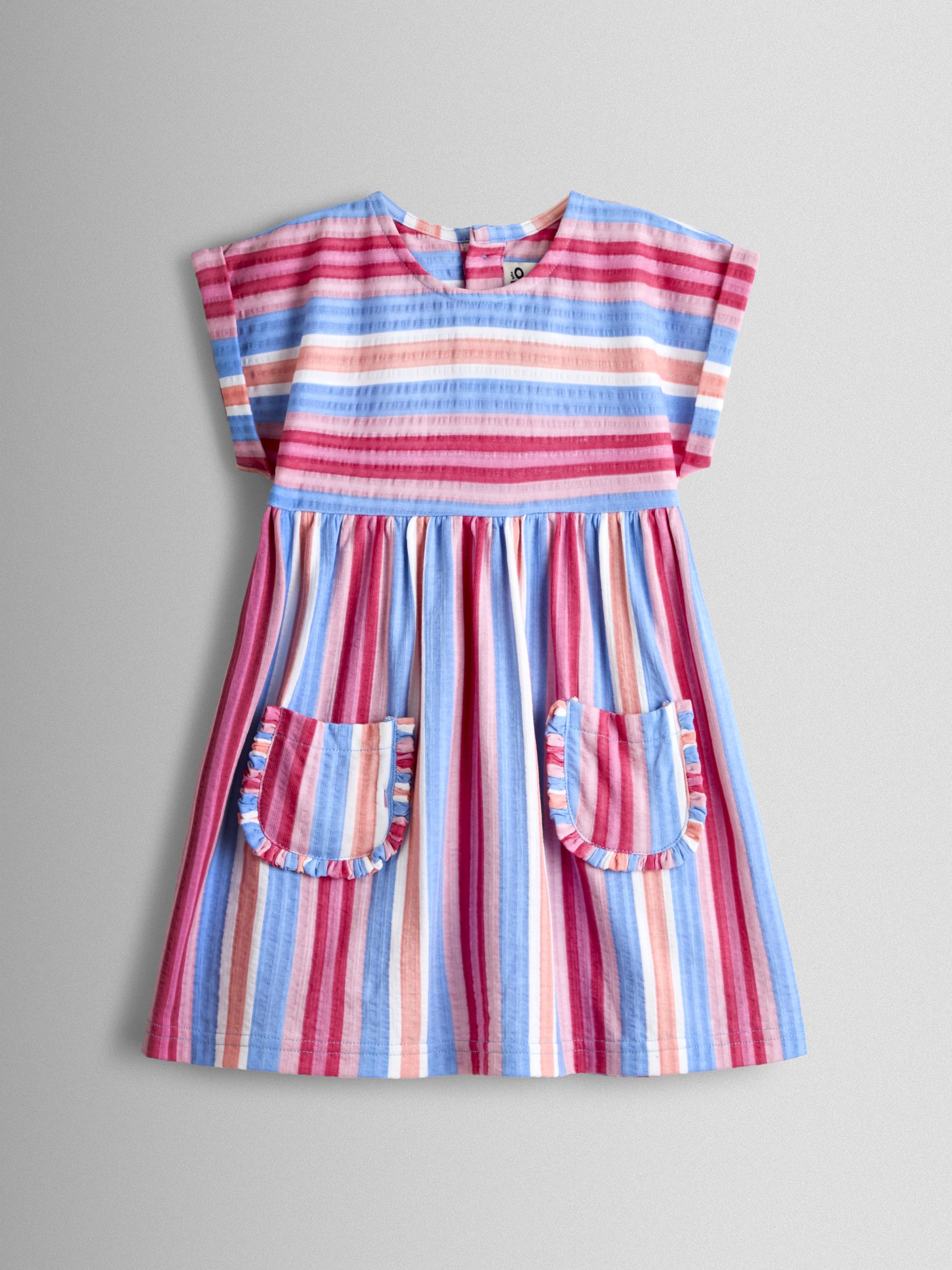 Pink Ombre Stripe Pet In Pocket Relaxed Dress - Image 1 of 3