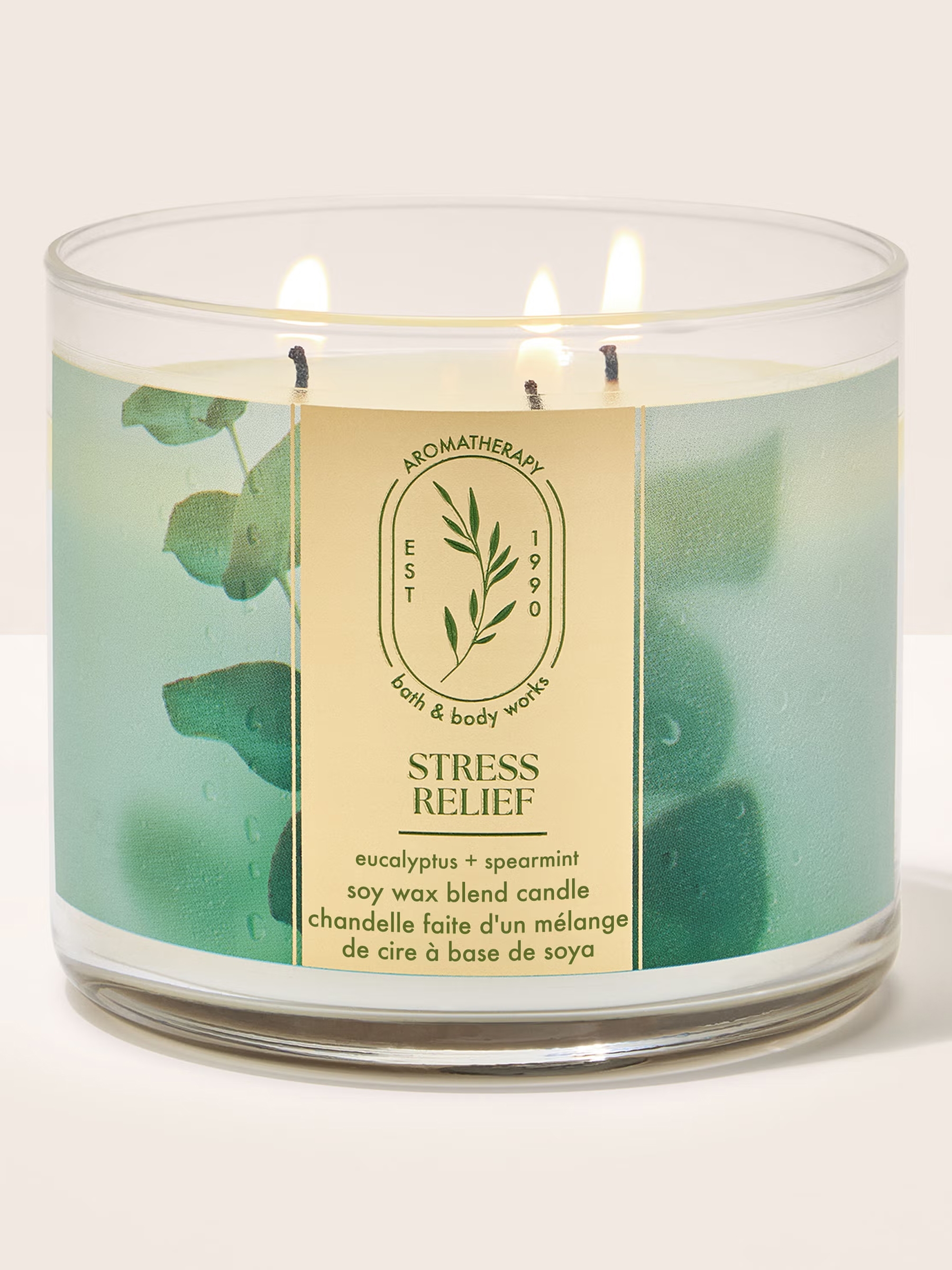 Eucalyptus Spearmint 3-Wick Candle 411g - Image 1 of 1 Eucalyptus Spearmint 3-Wick Candle 411g - Image 1 of 1
