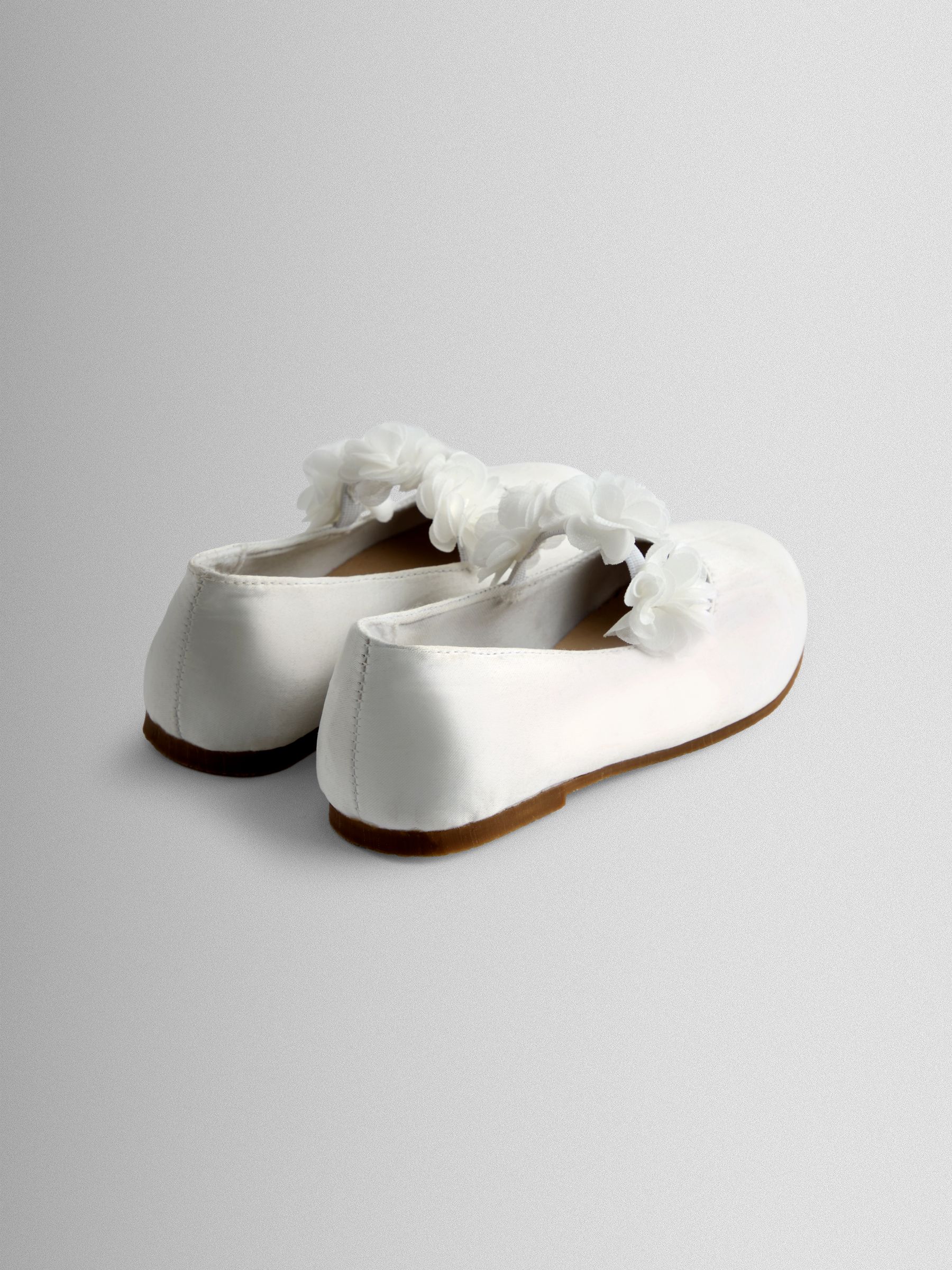 White Rose Strap Ballet Pumps - Image 3 of 5