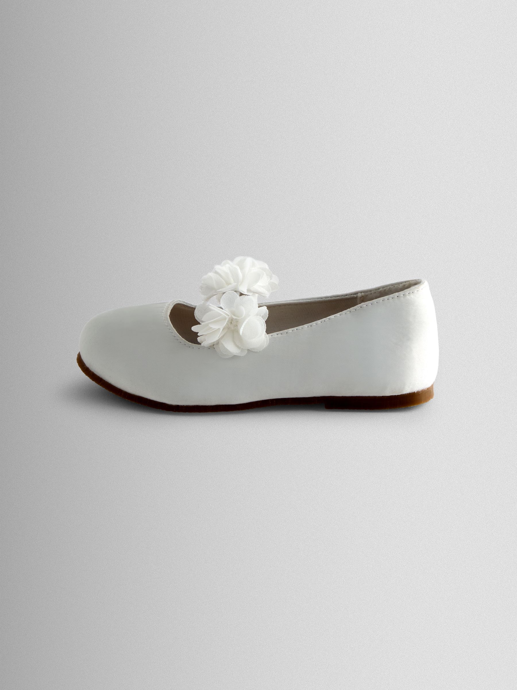 White Rose Strap Ballet Pumps - Image 5 of 5 White Rose Strap Ballet Pumps - Image 5 of 5