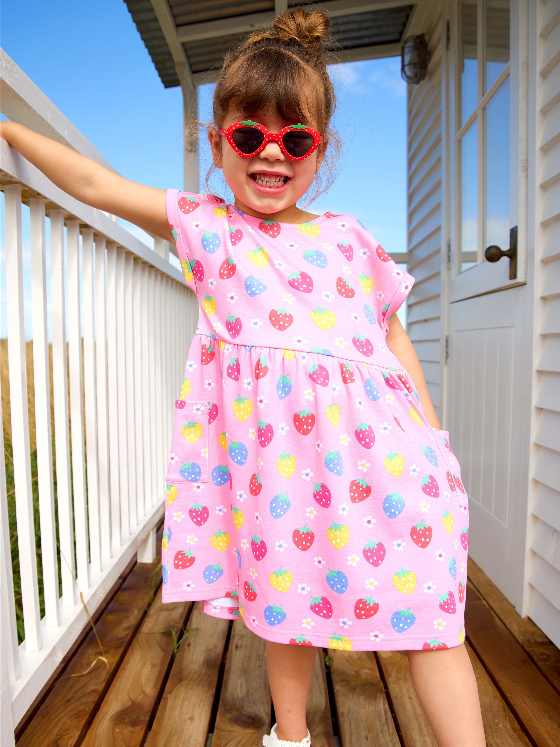 Pink Strawberry Pet In Pocket Dress - Image 1 of 4