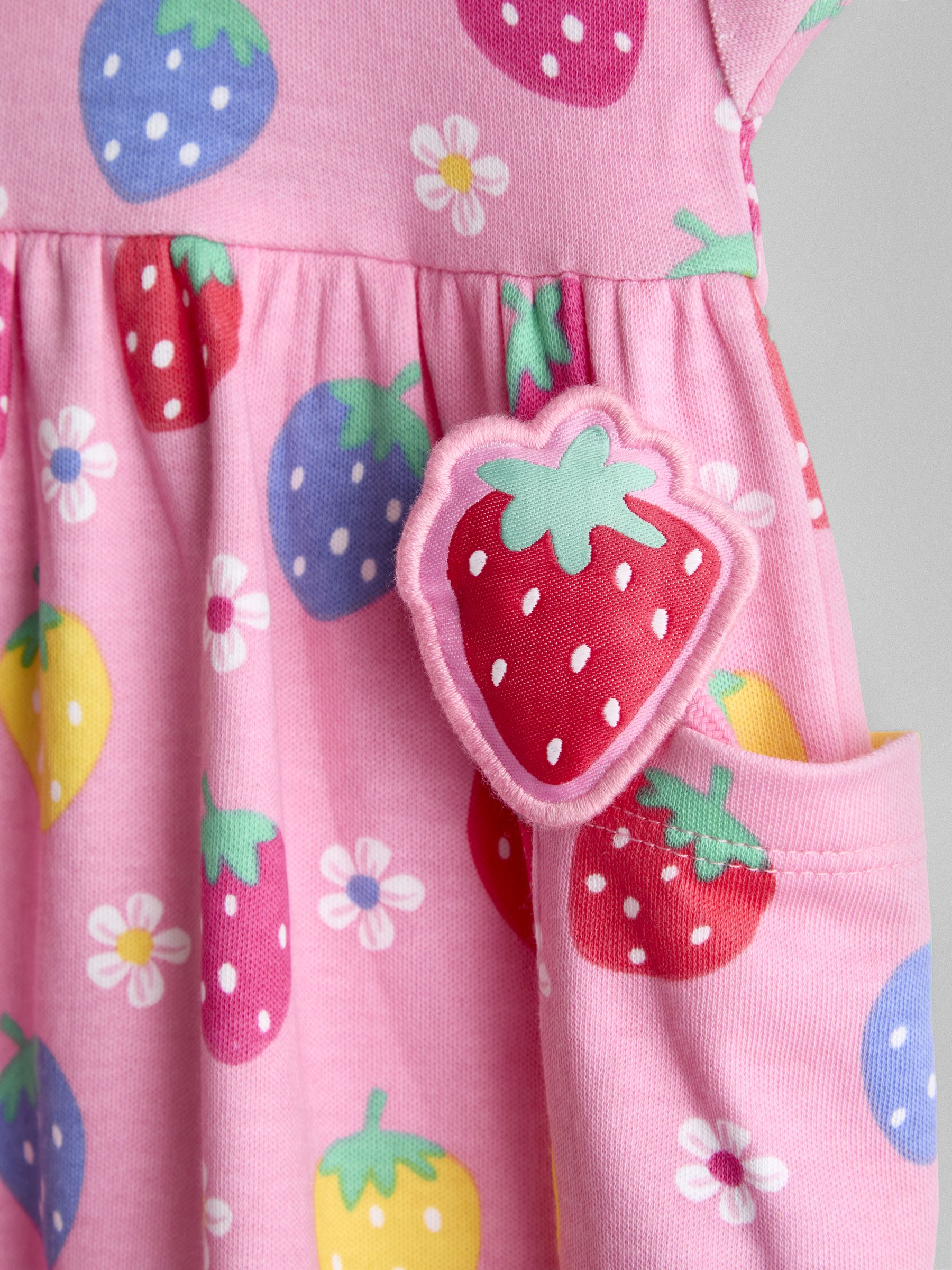 Pink Strawberry Pet In Pocket Dress - Image 4 of 4