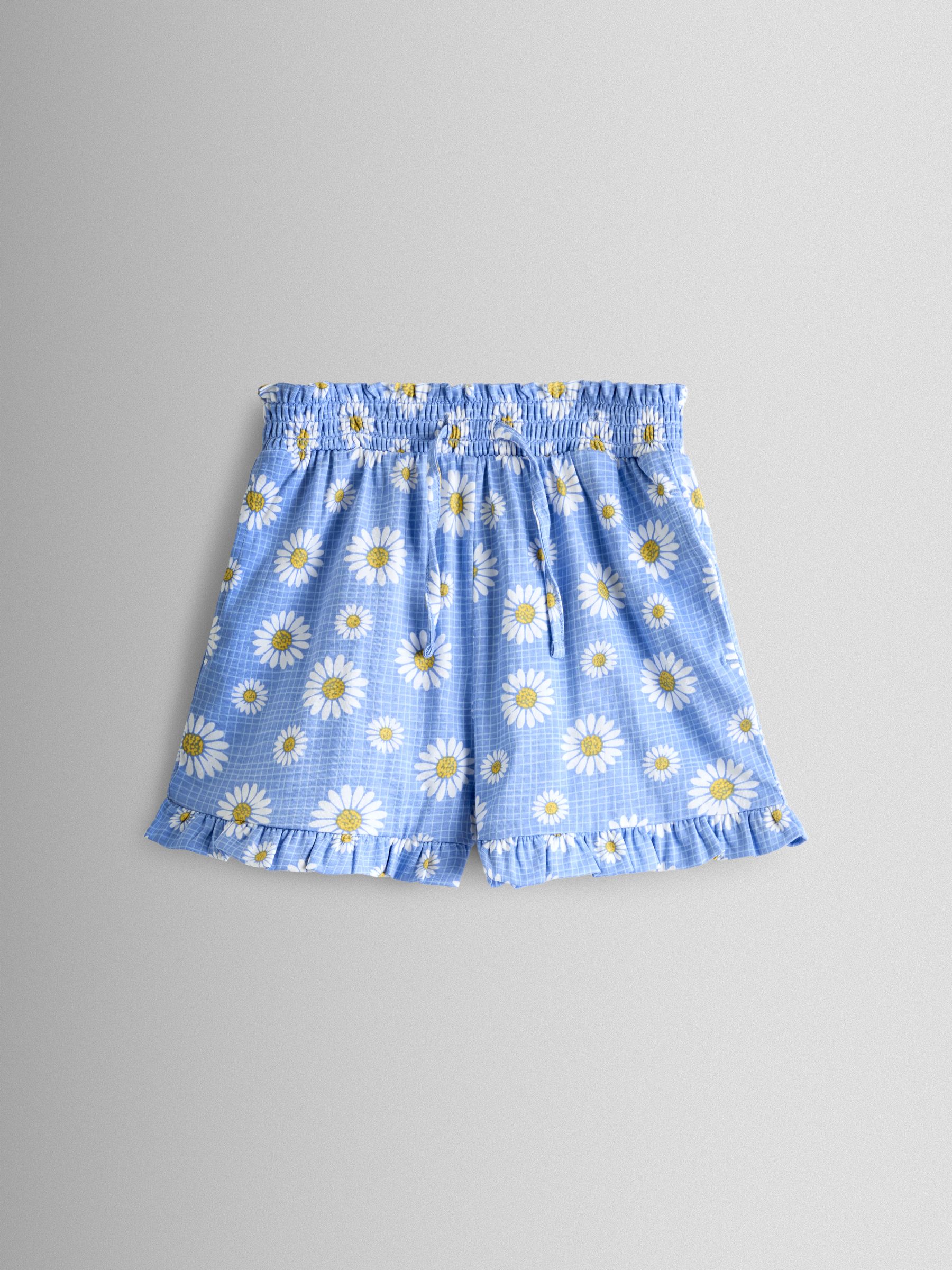 Yellow & Blue Daisy 2-Pack Frill Shorts - Image 2 of 7