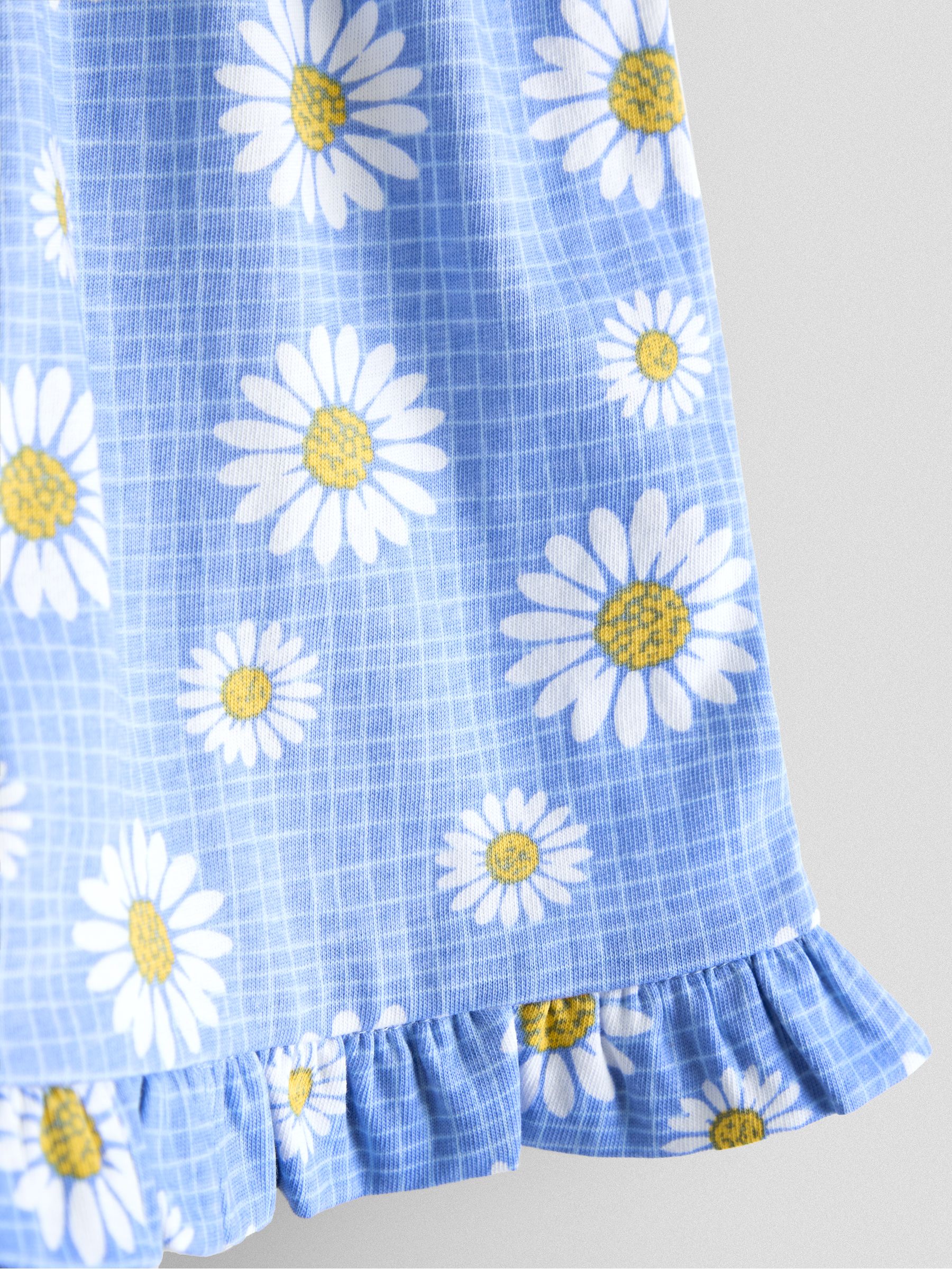 Yellow & Blue Daisy 2-Pack Frill Shorts - Image 6 of 7