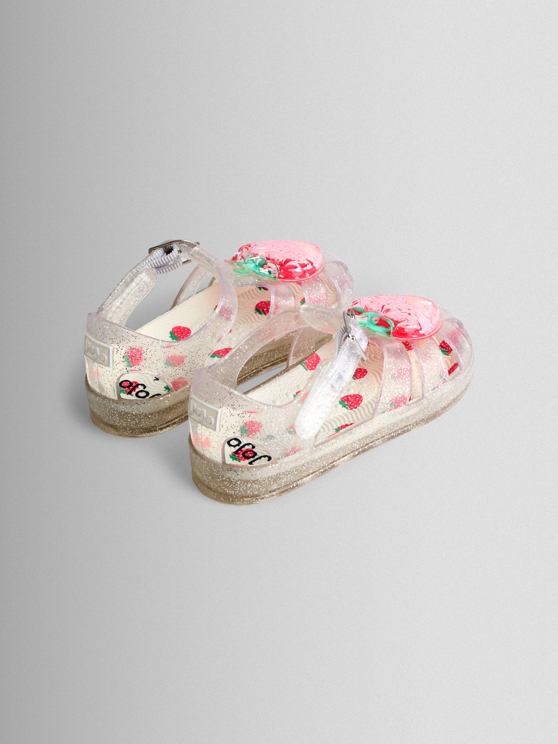 Pink Strawberry 3D Jelly Sandals - Image 2 of 5