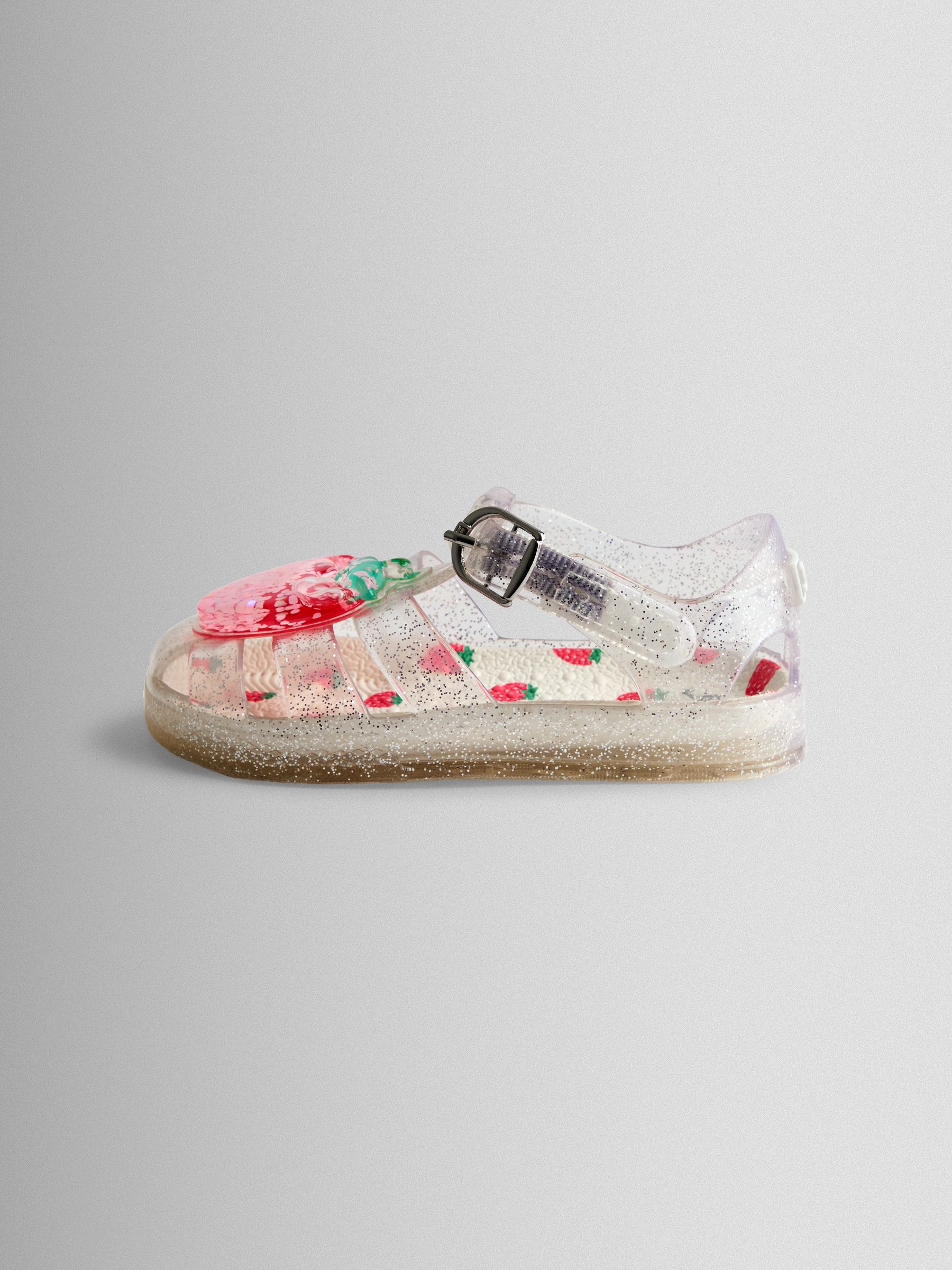 Pink Strawberry 3D Jelly Sandals - Image 4 of 5