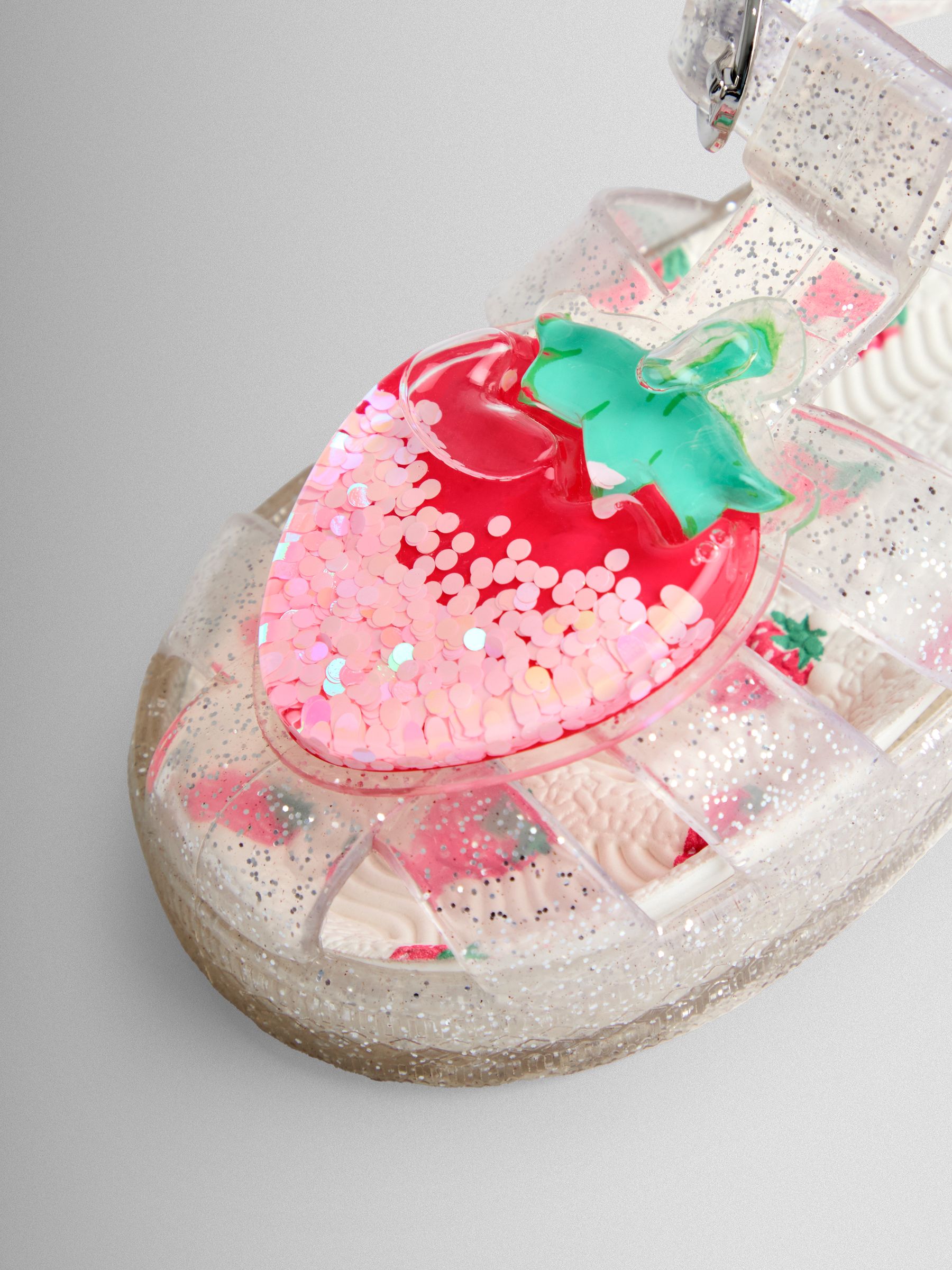 Pink Strawberry 3D Jelly Sandals - Image 5 of 5