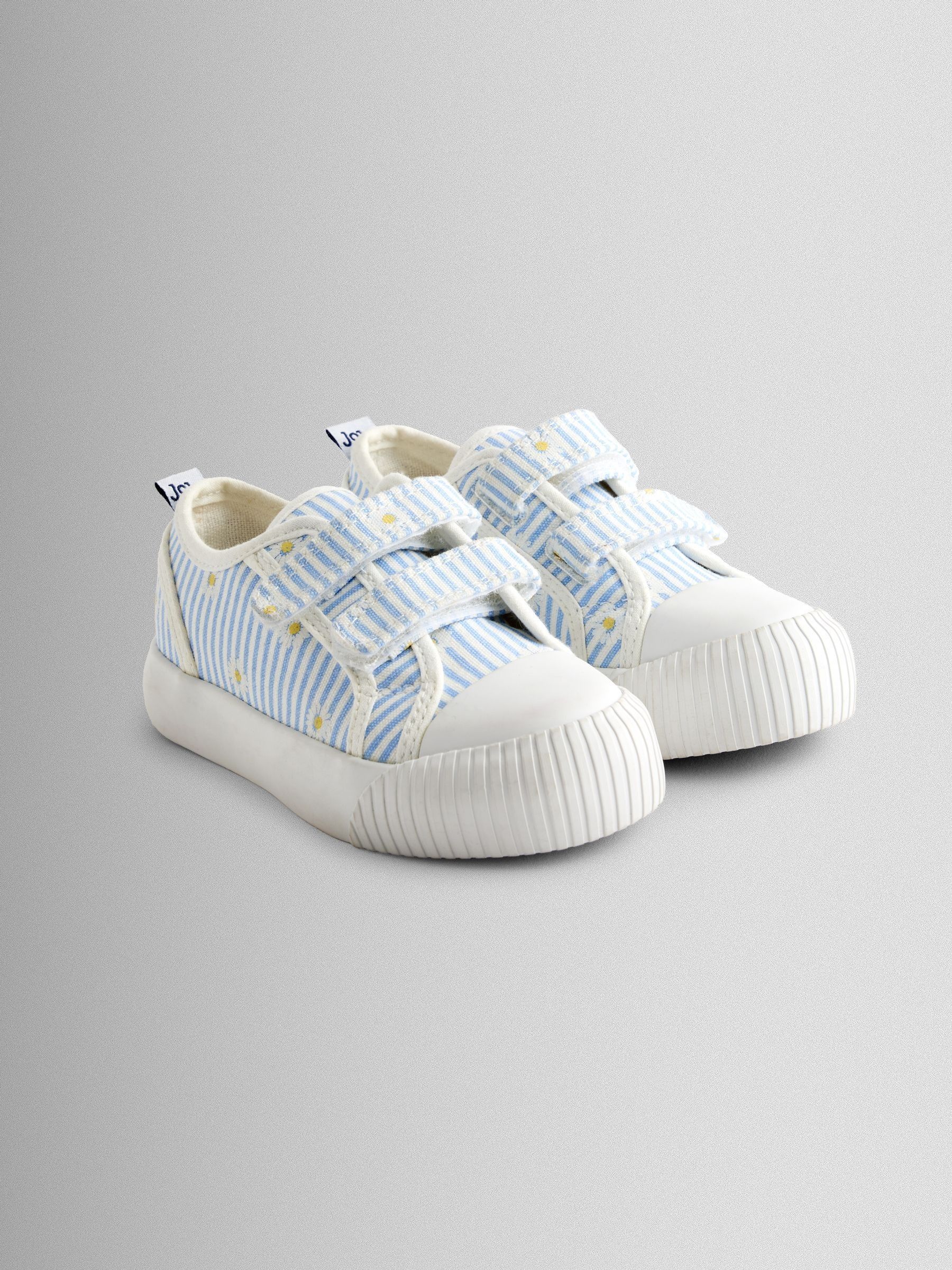 Blue Daisy Double Strap Canvas Pumps - Image 1 of 4