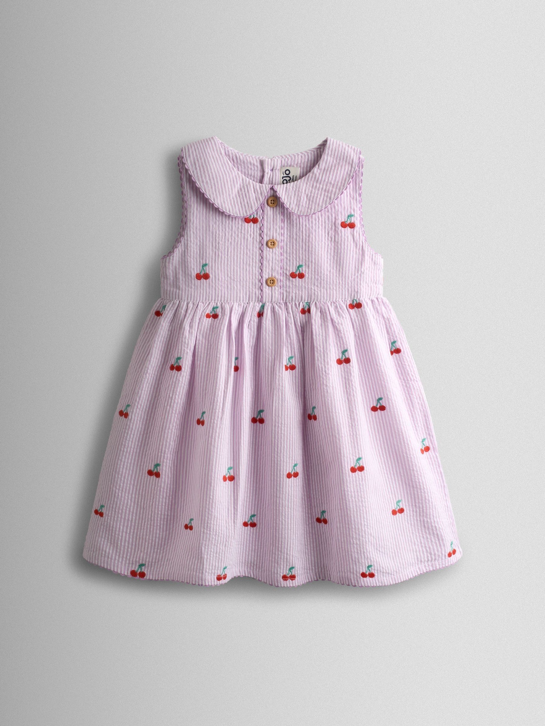 Purple Collared Sleeveless Dress - Image 1 of 5