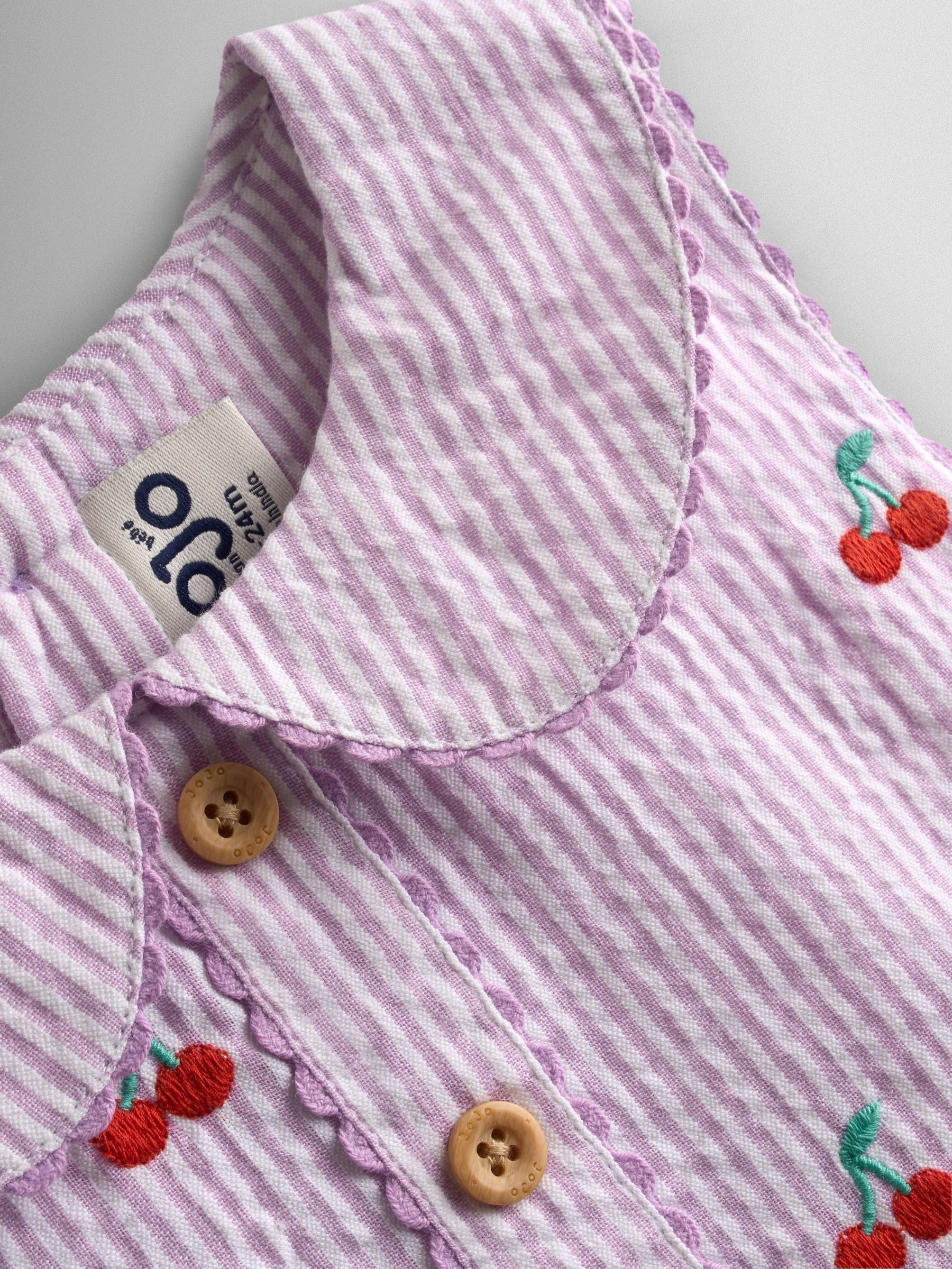 Purple Collared Sleeveless Dress - Image 3 of 5