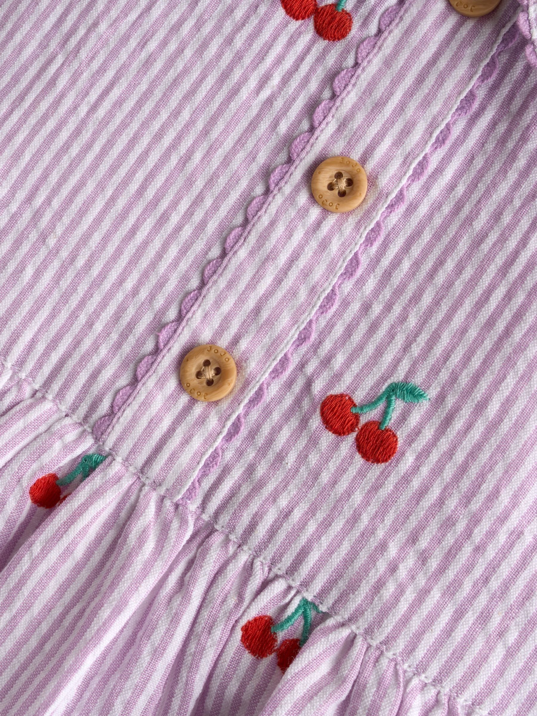 Purple Collared Sleeveless Dress - Image 4 of 5