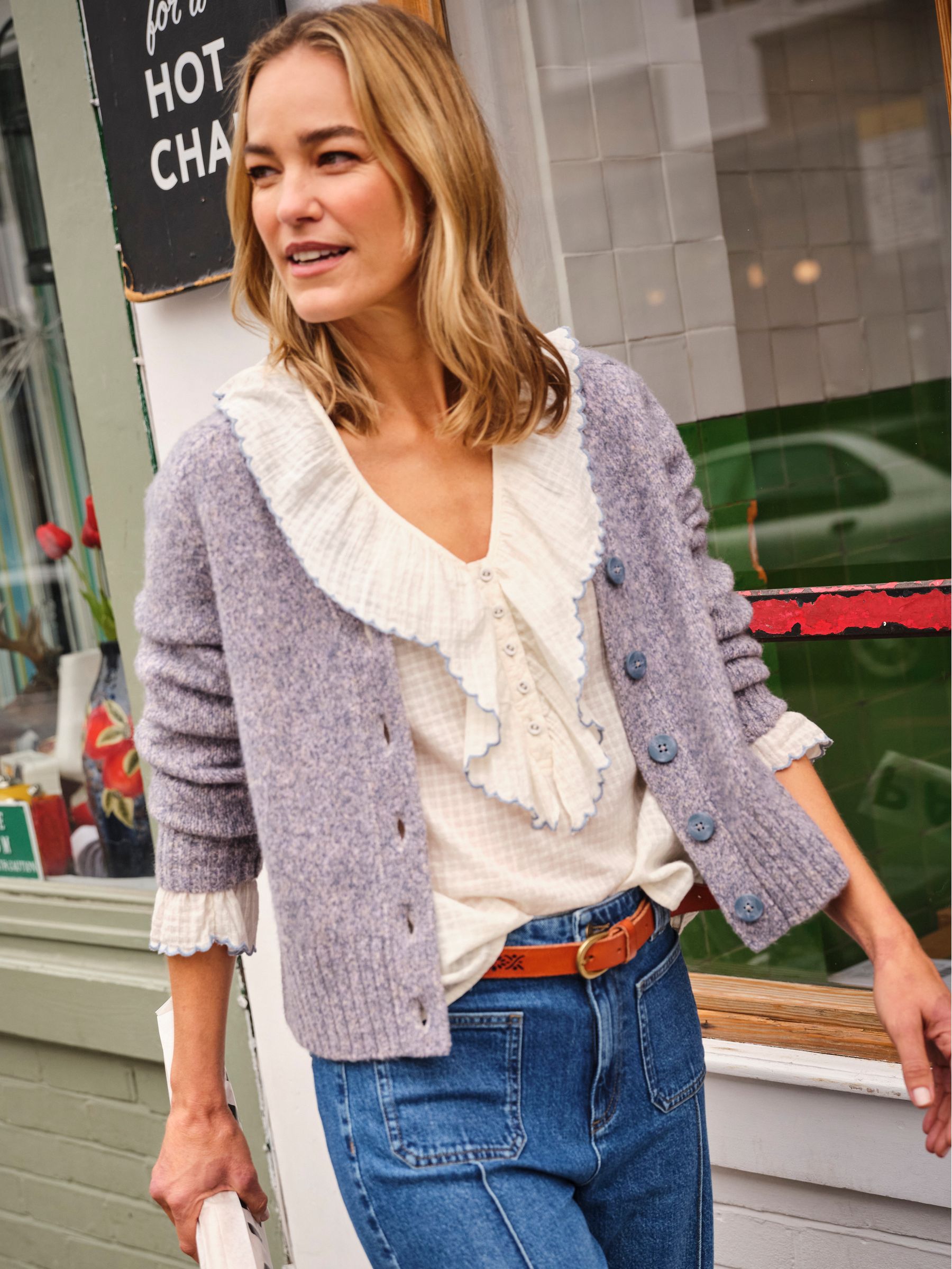 Fleck Knitted Cardigan