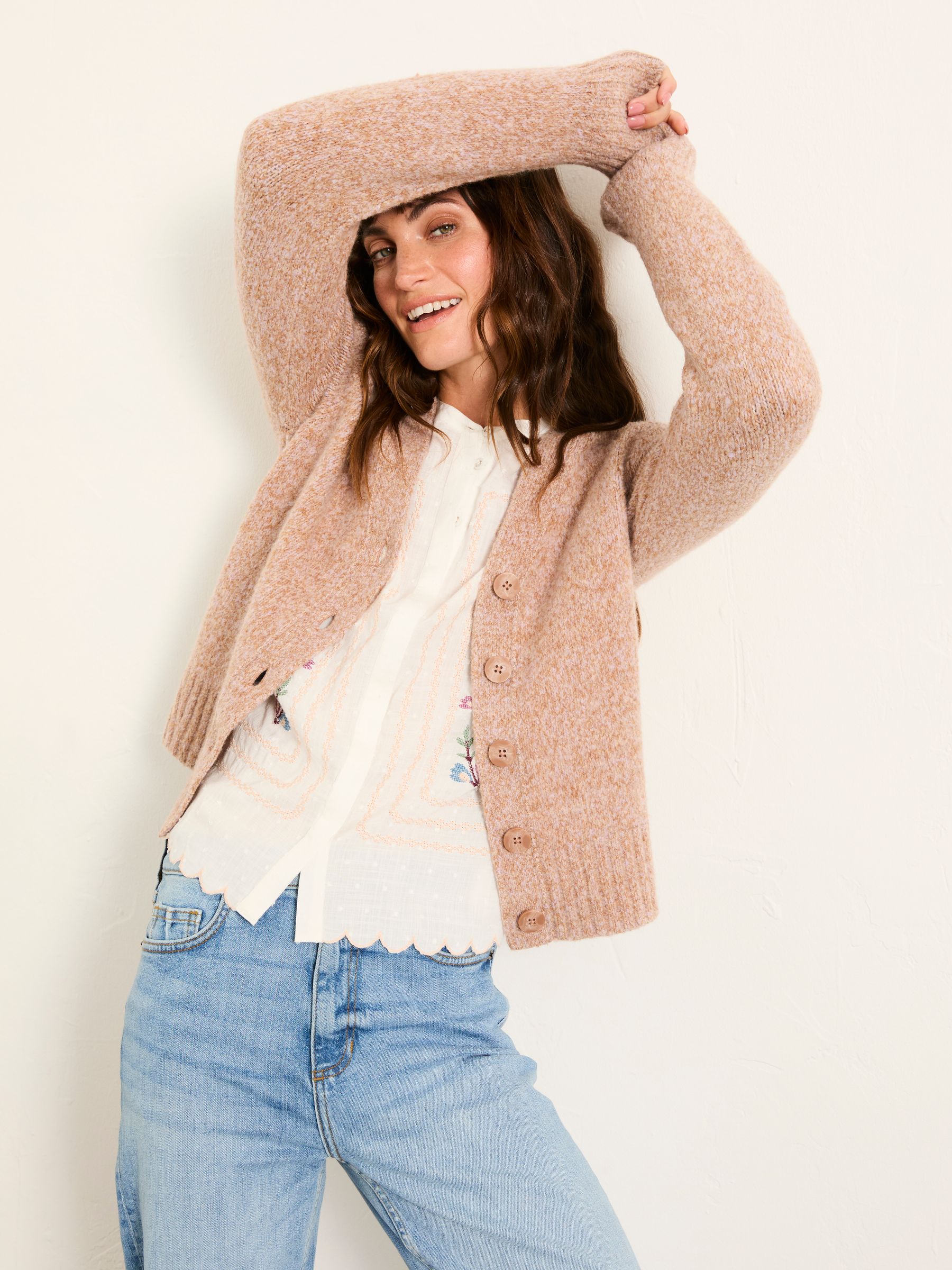 Fleck Knitted Cardigan