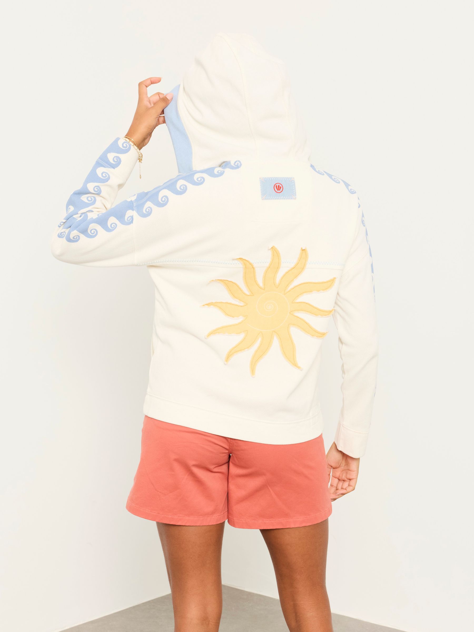 Natural Sun Graphic Zip Through Hoodie - Image 2 of 7