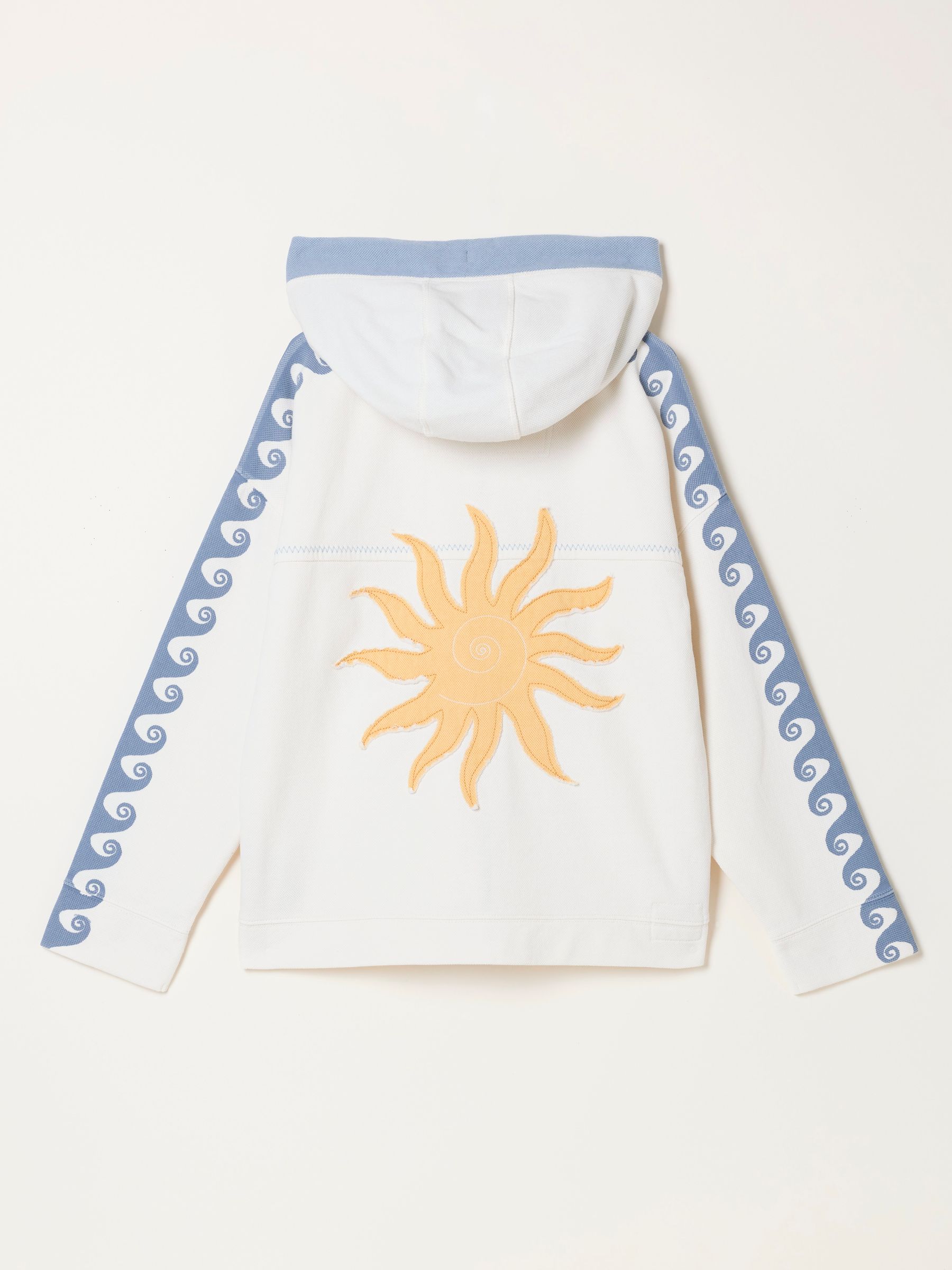 Natural Sun Graphic Zip Through Hoodie | FatFace USA